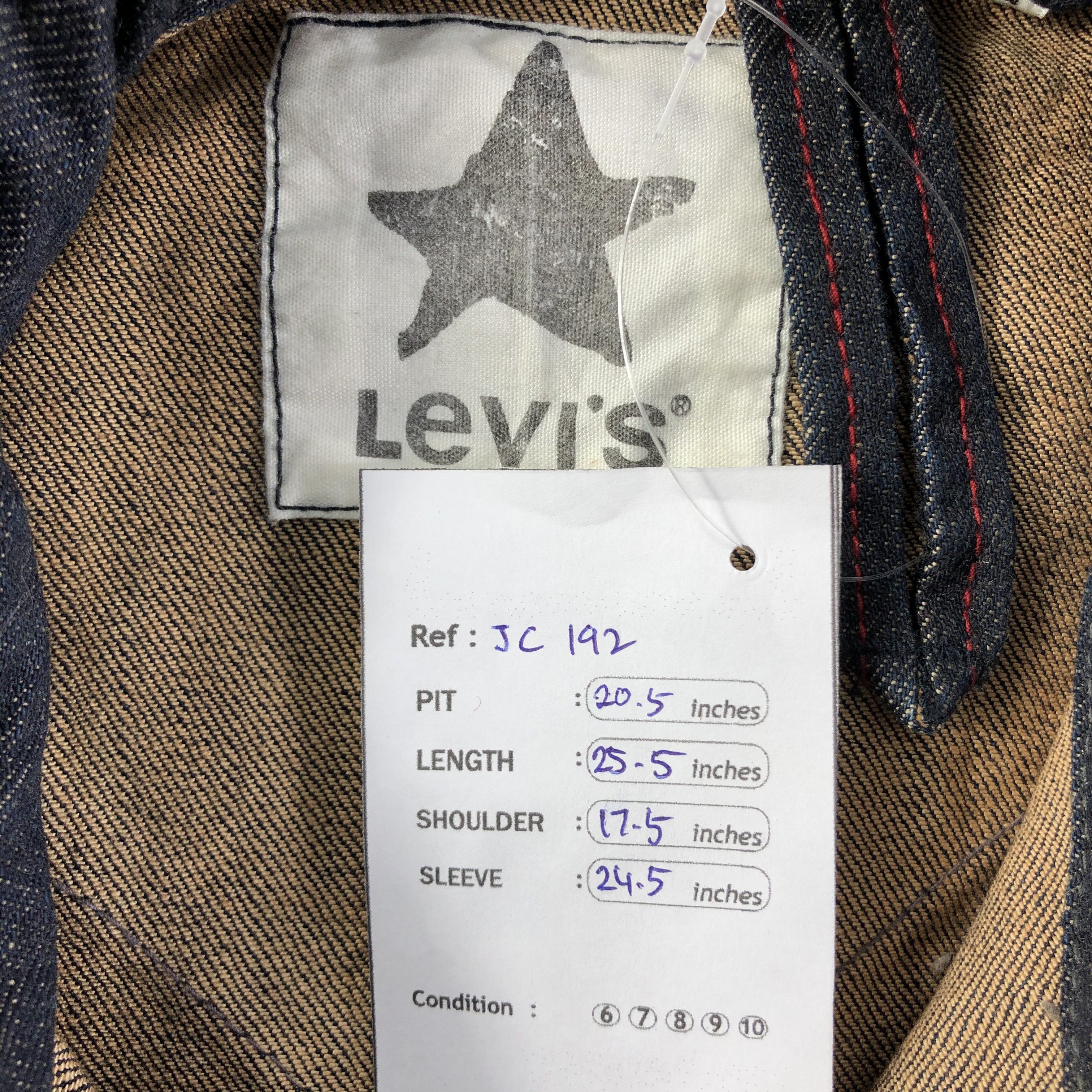 Levi's Levis Black Tag Denim Jacket -JC192 Size US L / EU 52-54 / 3 - 8 Thumbnail