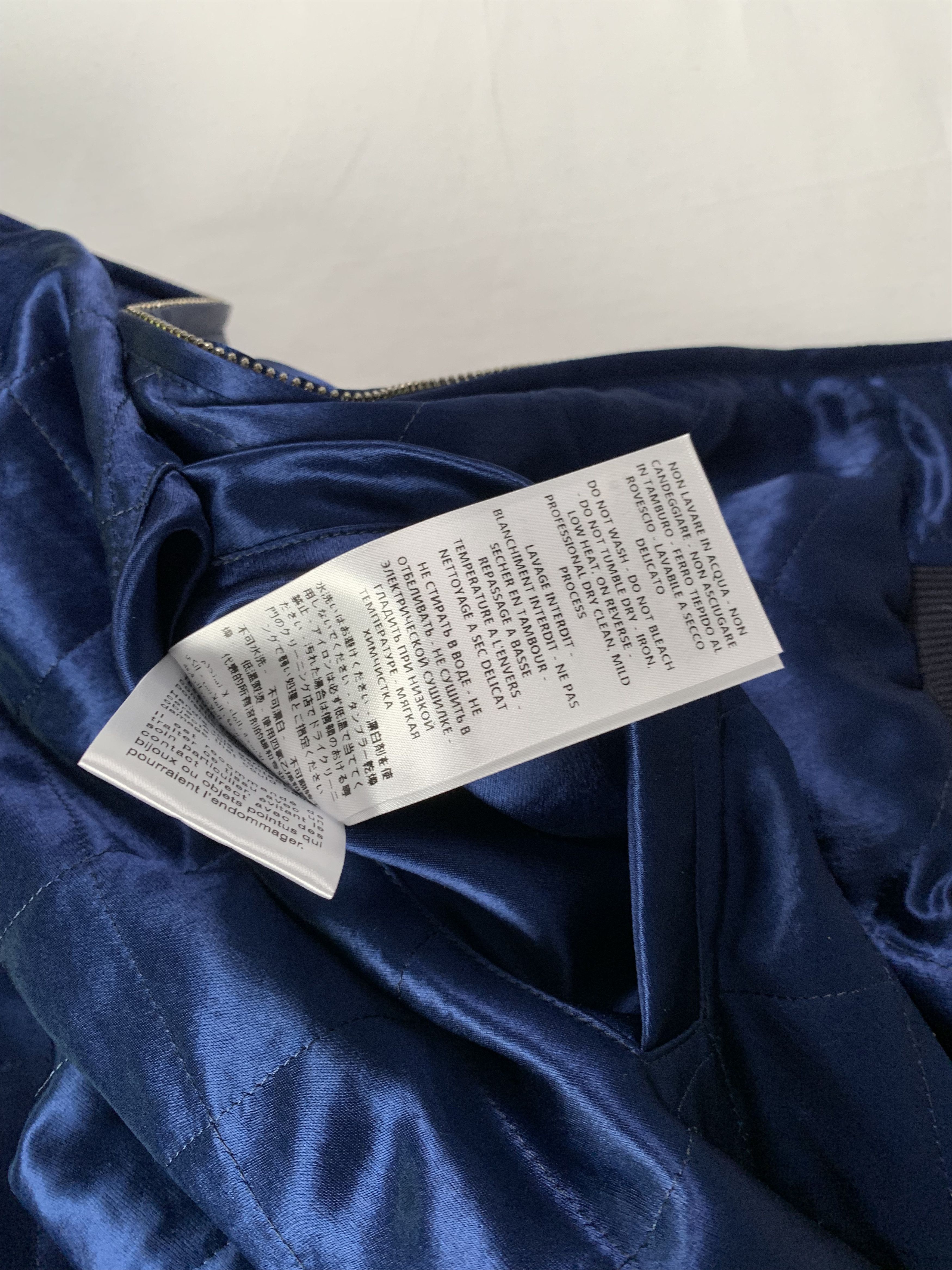 Gucci Gucci Blue & Red Silk Bomber Jacket Size US L / EU 52-54 / 3 - 12 Thumbnail