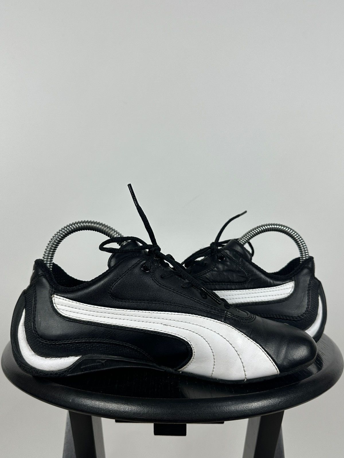 Puma Vintage Puma Speedcat Black/White Leather Y2K Sneakers Size US 5 / IT 35 - 8 Thumbnail