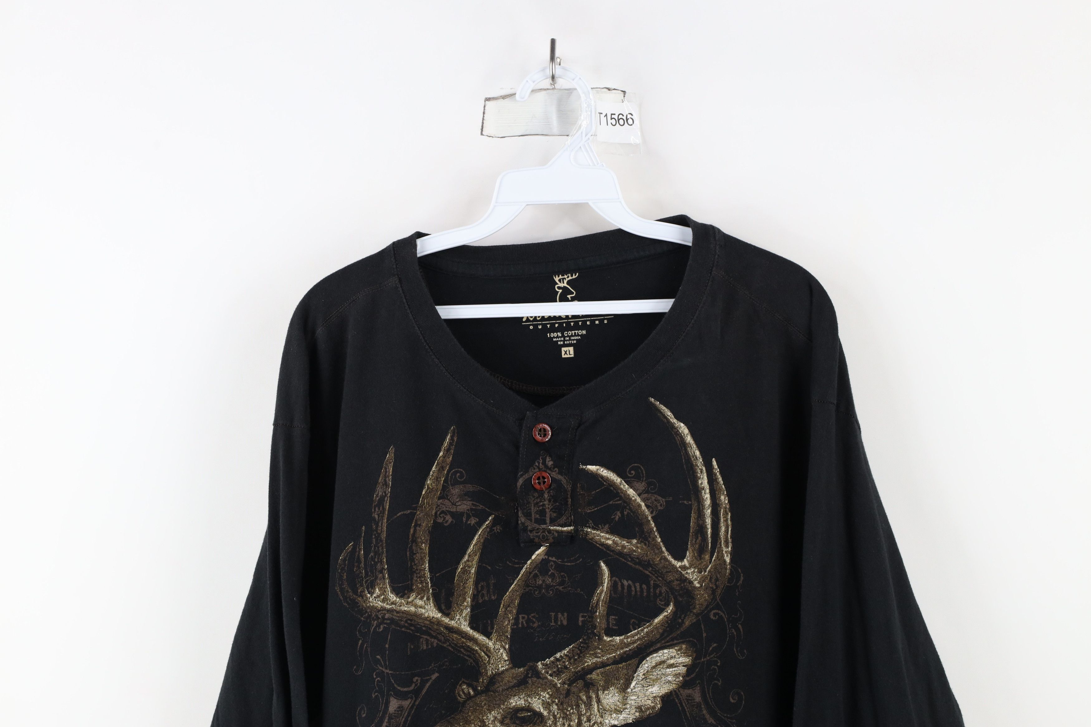 Vintage Vintage Y2K Streetwear Nature Long Sleeve Henley T-Shirt Size US XL / EU 56 / 4 - 2 Thumbnail