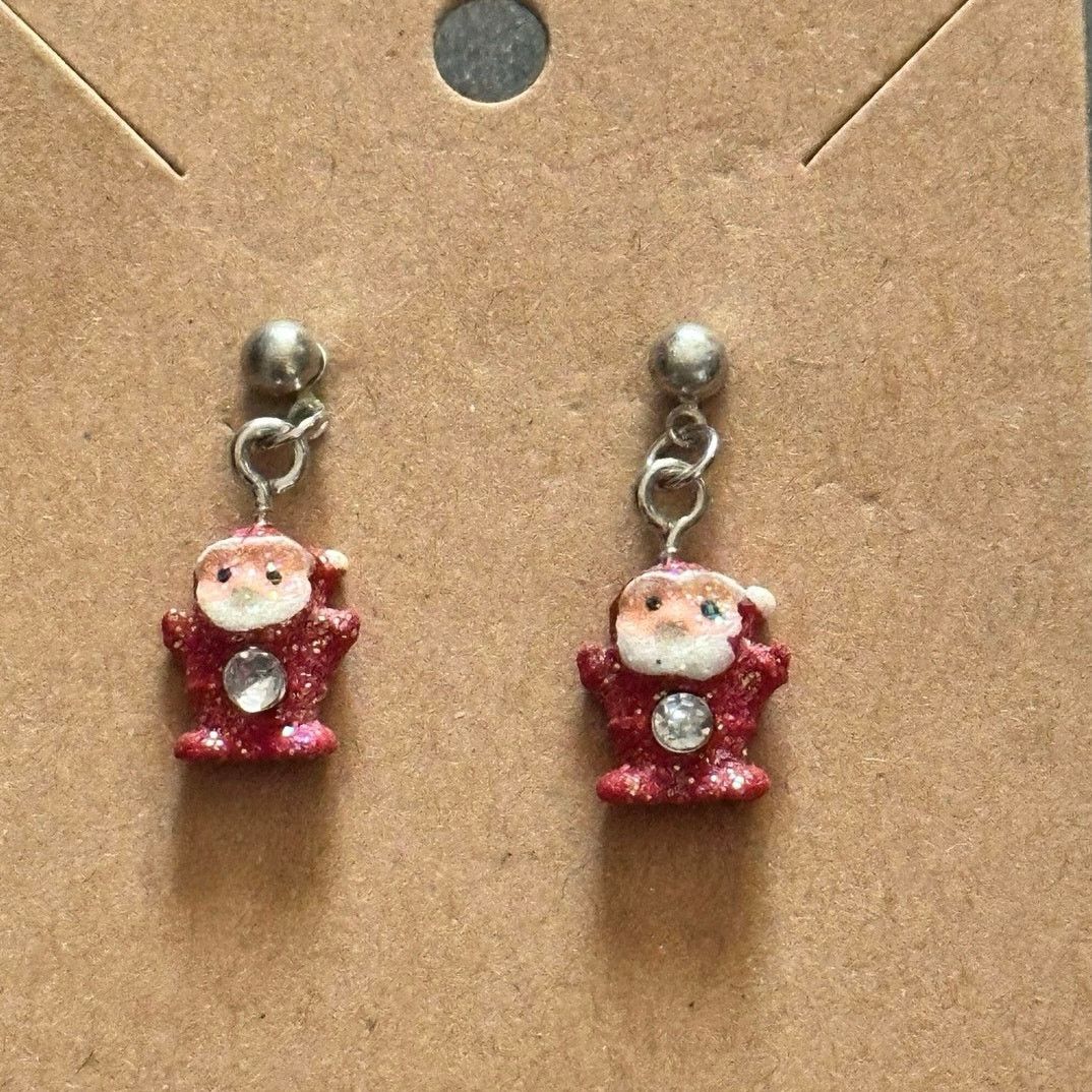 Other red santa dangly earrings Size ONE SIZE - 2 Thumbnail