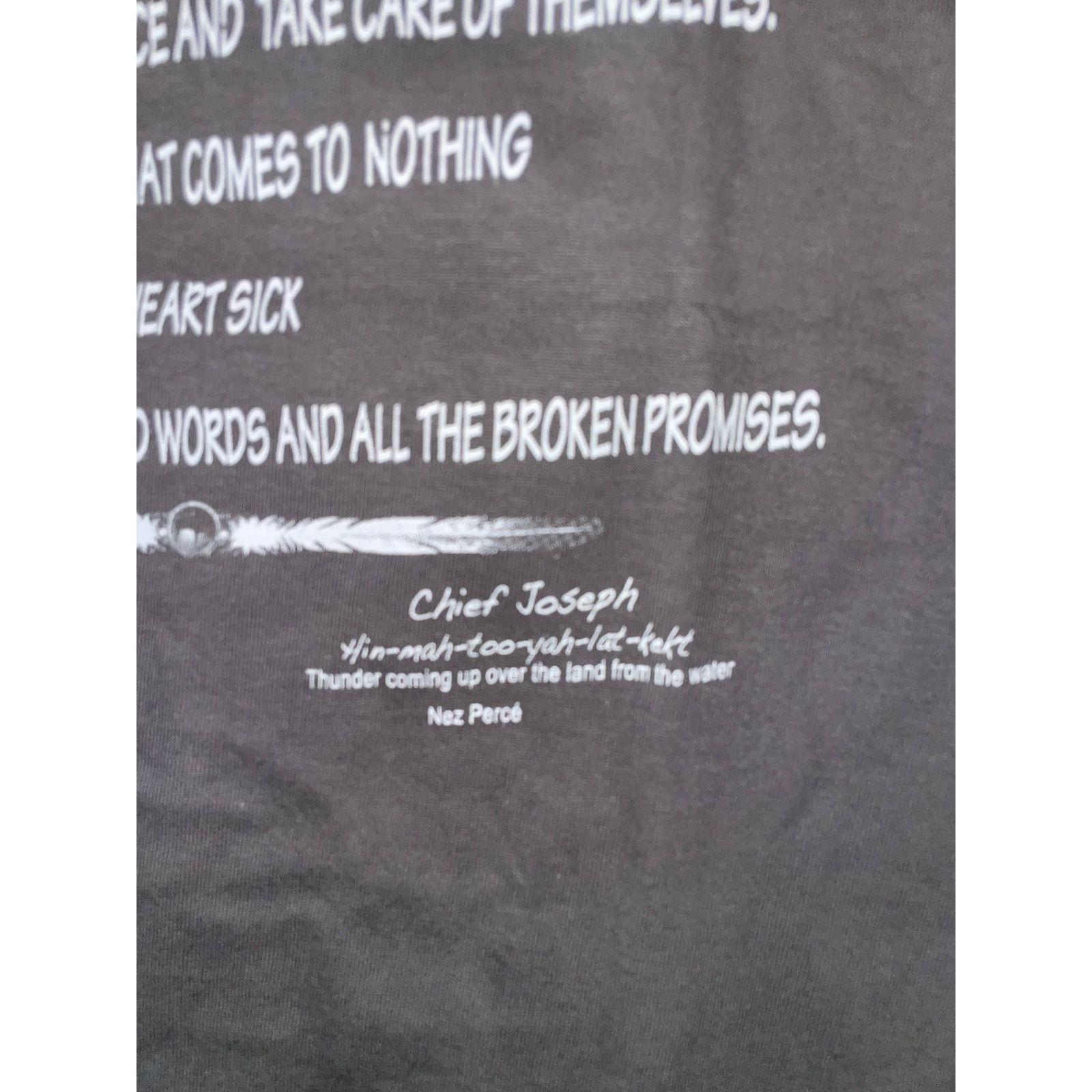 Gildan Y2K Sitting Bull Chief Joseph Ask An Indian Joke Shirt Small Size US S / EU 44-46 / 1 - 9 Thumbnail