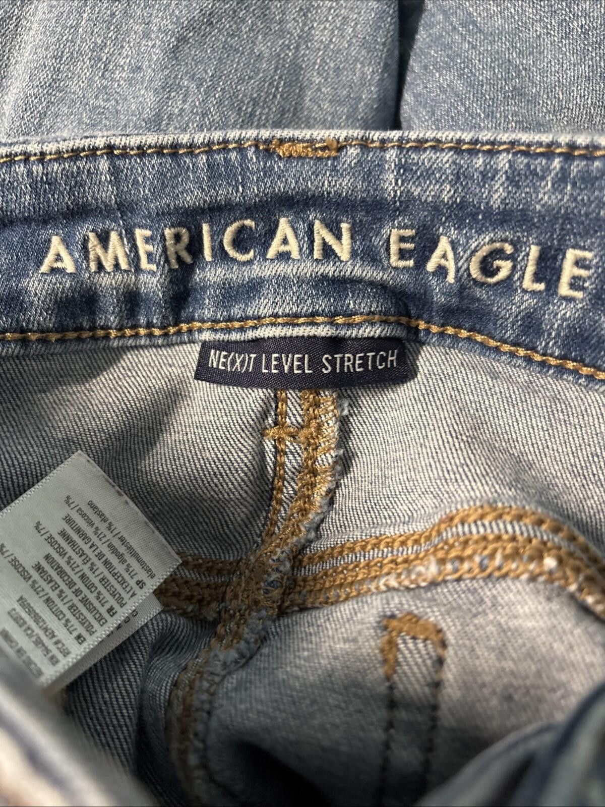 American Eagle Outfitters American Eagle Jeggings Women’s 0 Skinny High Rise Ripped Size 25" / US 0 / IT 36 - 3 Thumbnail