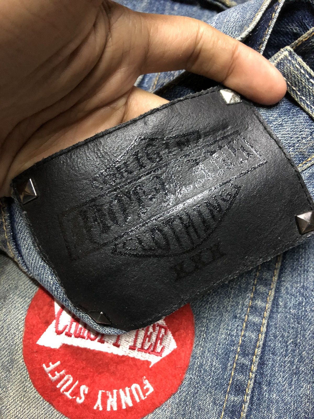If Six Was Nine FLARED‼️‼️RIOT WASHED BLUE DENIM Size US 30 / EU 46 - 7 Thumbnail