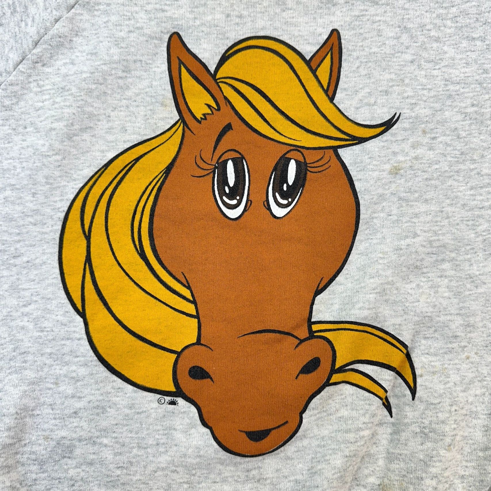 Vintage VINTAGE Horse Sweatshirt Women's XL Gray Equestrian Cartoon Graphic Pullover Size XL / US 12-14 / IT 48-50 - 4 Thumbnail