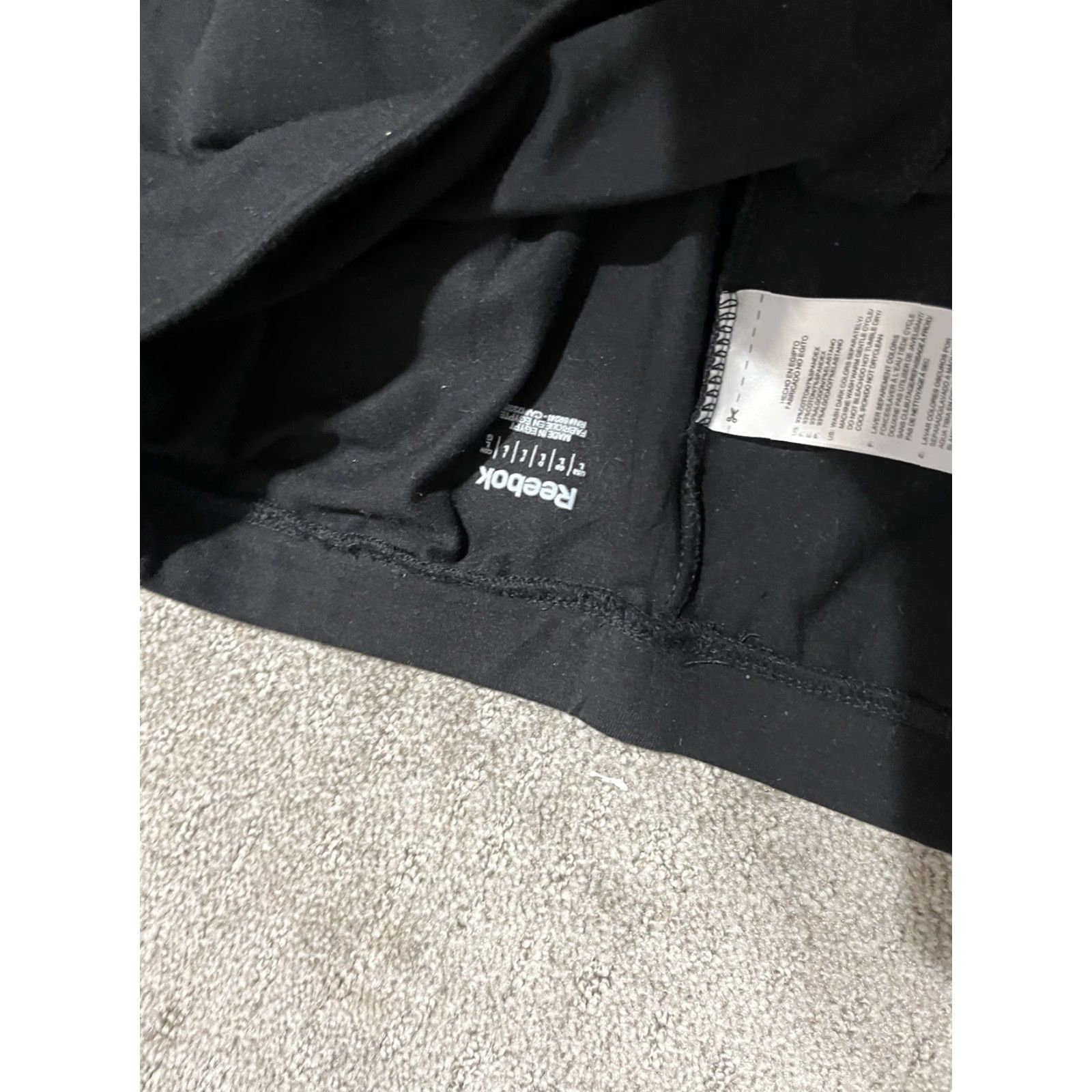 Reebok Reebok Leggings Black Pull On Athletic Women L Size 36" / US 14 / IT 50 - 6 Thumbnail