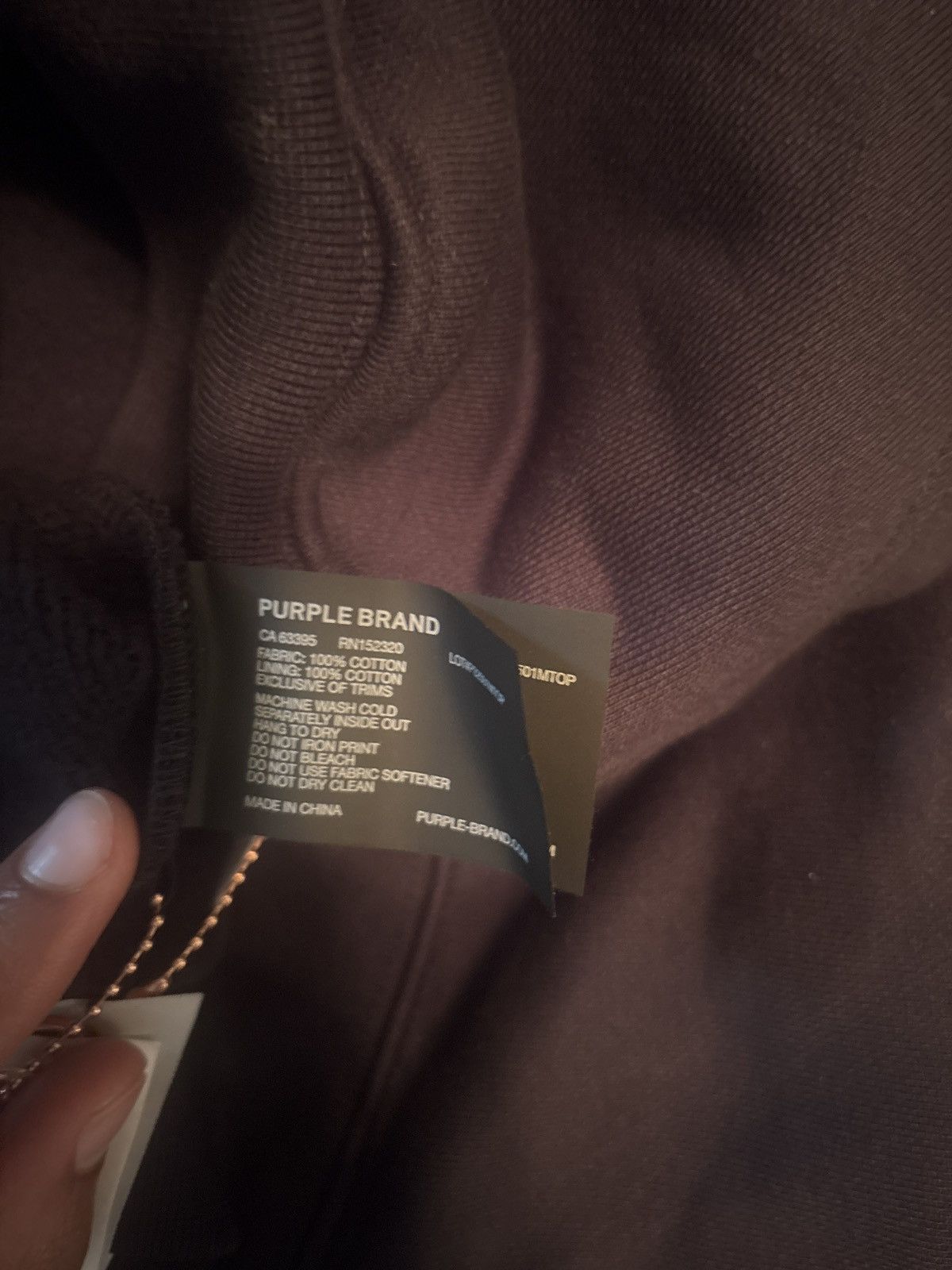 Purple Brand Purple Brand Hoodie Size US L / EU 52-54 / 3 - 6 Thumbnail