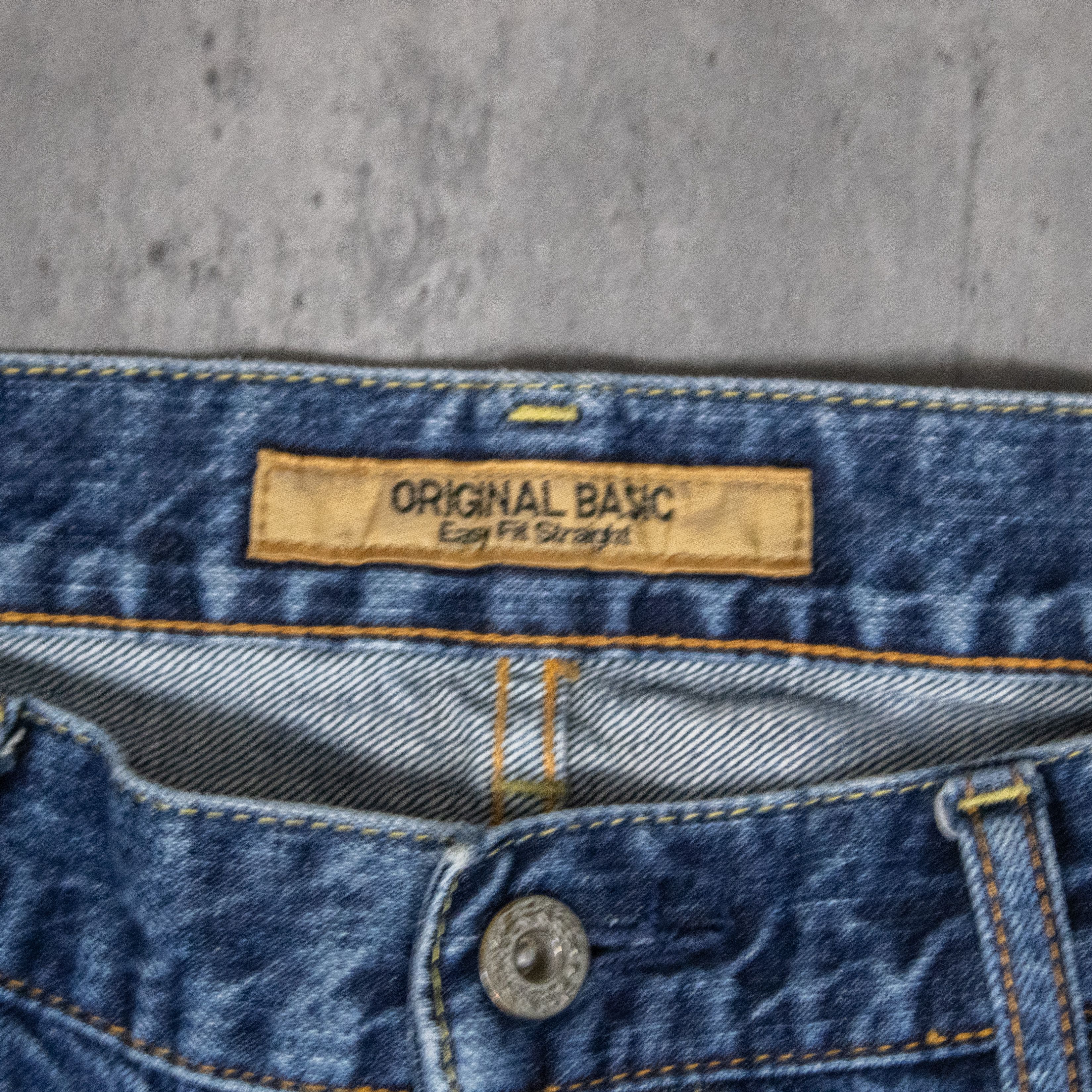 Uniqlo Uniqlo Indigo Midwash Straight Legged Baggy Pant's Size US 32 / EU 48 - 9 Thumbnail