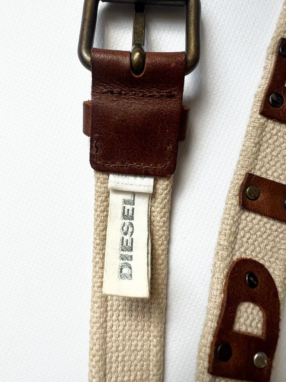 Diesel Vintage Diesel big crazy leather letters logo belt punk y2k Size ONE SIZE - 4 Thumbnail