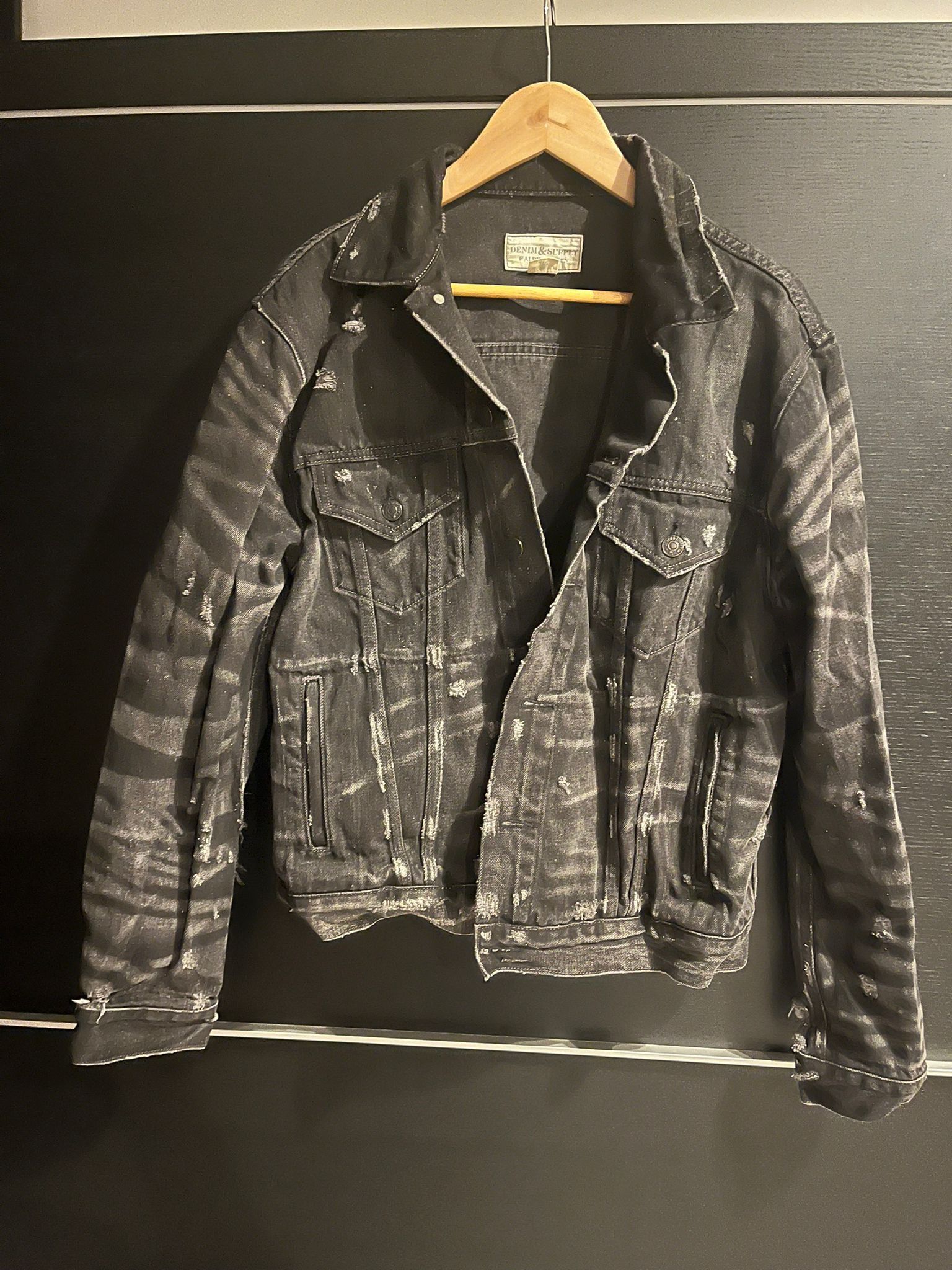 Ralph Lauren denim & supply distressed ralph lauren dark gray denim flag Size US L / EU 52-54 / 3 - 9 Thumbnail