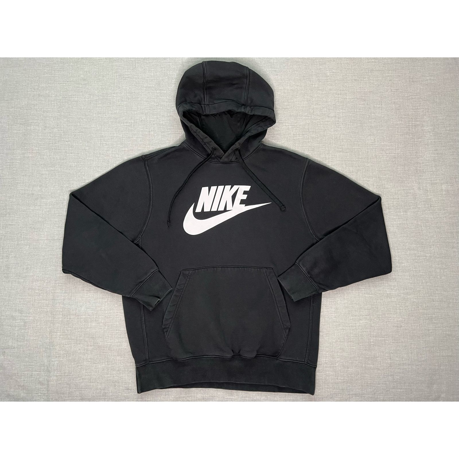 Nike Nike Black and White Pullover Hoodie Sweatshirt Medium Size US M / EU 48-50 / 2 - 1 Thumbnail