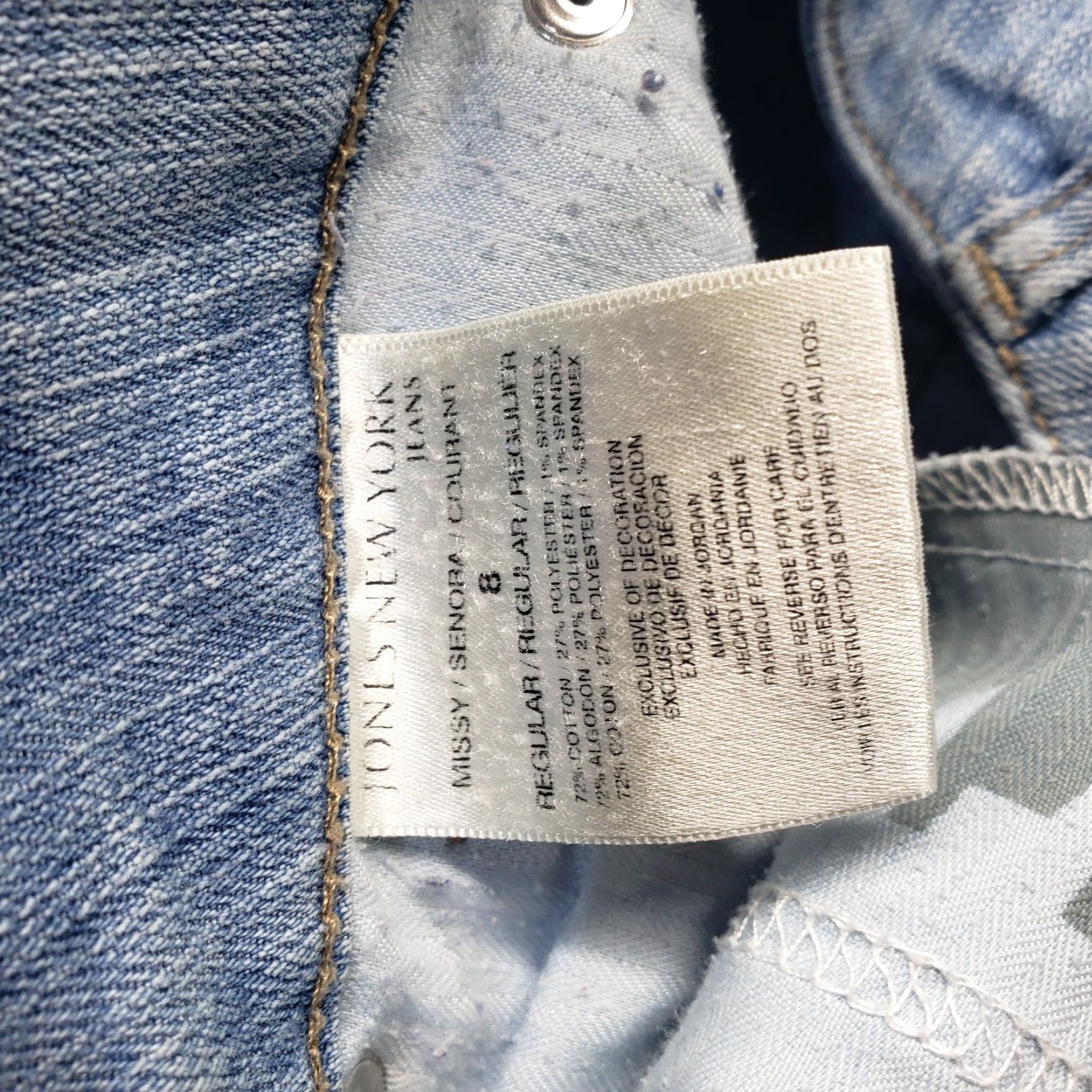 Jones New York VINTAGE Jones New York Jeans Women's Ankle Pants 8 Light Wash Denim Slimming Casual Size 30" / US 8 / IT 44 - 4 Thumbnail