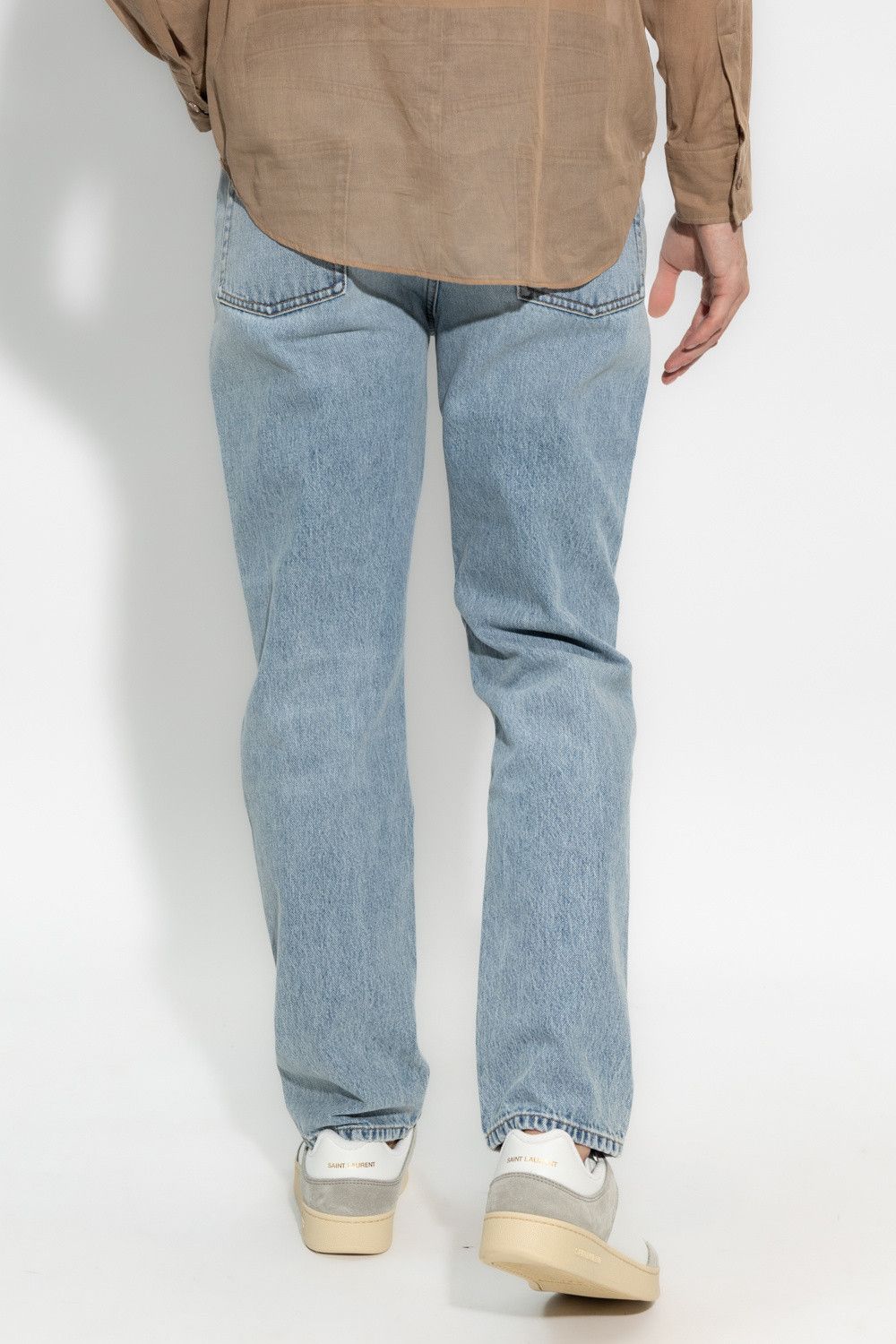 Saint Laurent Paris o1s1wg110125 684996 Relaxed Mid Waist Jeans Pant Tuscon Blue Size US 28 / EU 44 - 4 Thumbnail