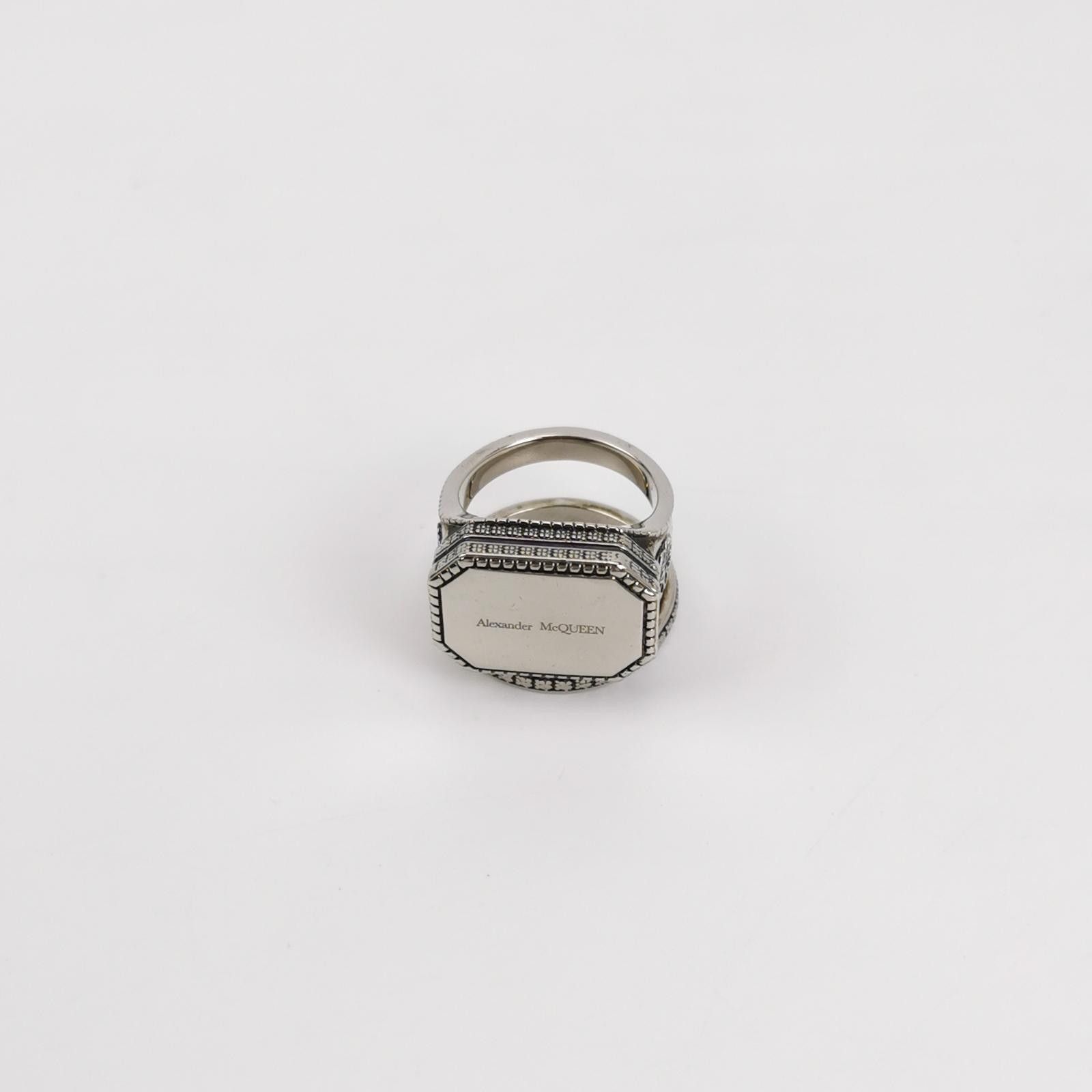 Alexander McQueen Alexander McQueen Logo Ring Size 17 -z2505 Size ONE SIZE - 2 Thumbnail