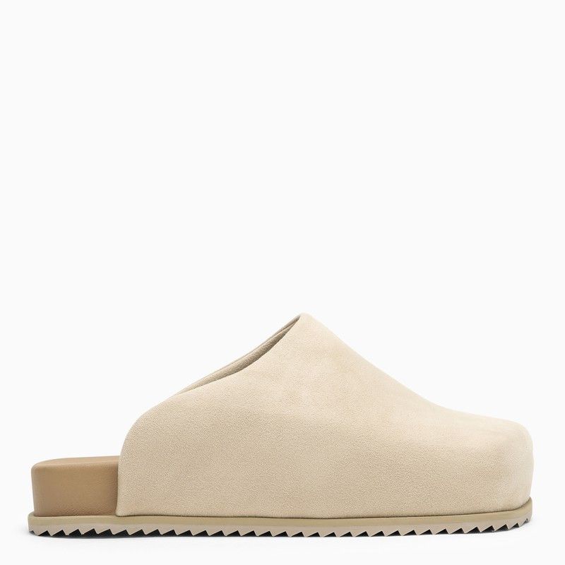 image of Yume Yume Beige Mule Shoess Truck In Leatherette Shoes, Men's (Size 8)