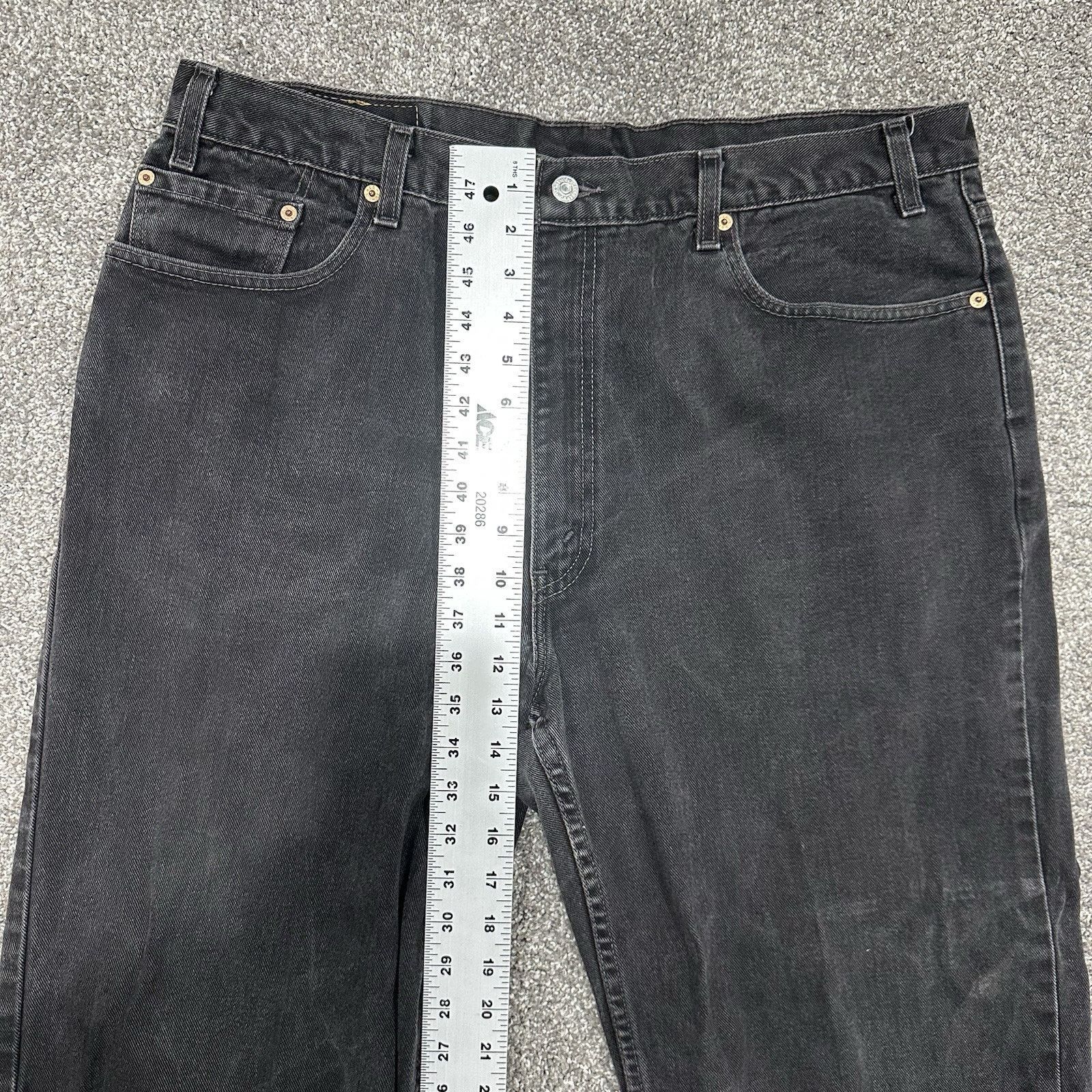 Levi's VTG Levis 550 Jeans Mens 40x30 Black Denim Relaxed Fit Baggy Size US 40 / EU 56 - 13 Thumbnail