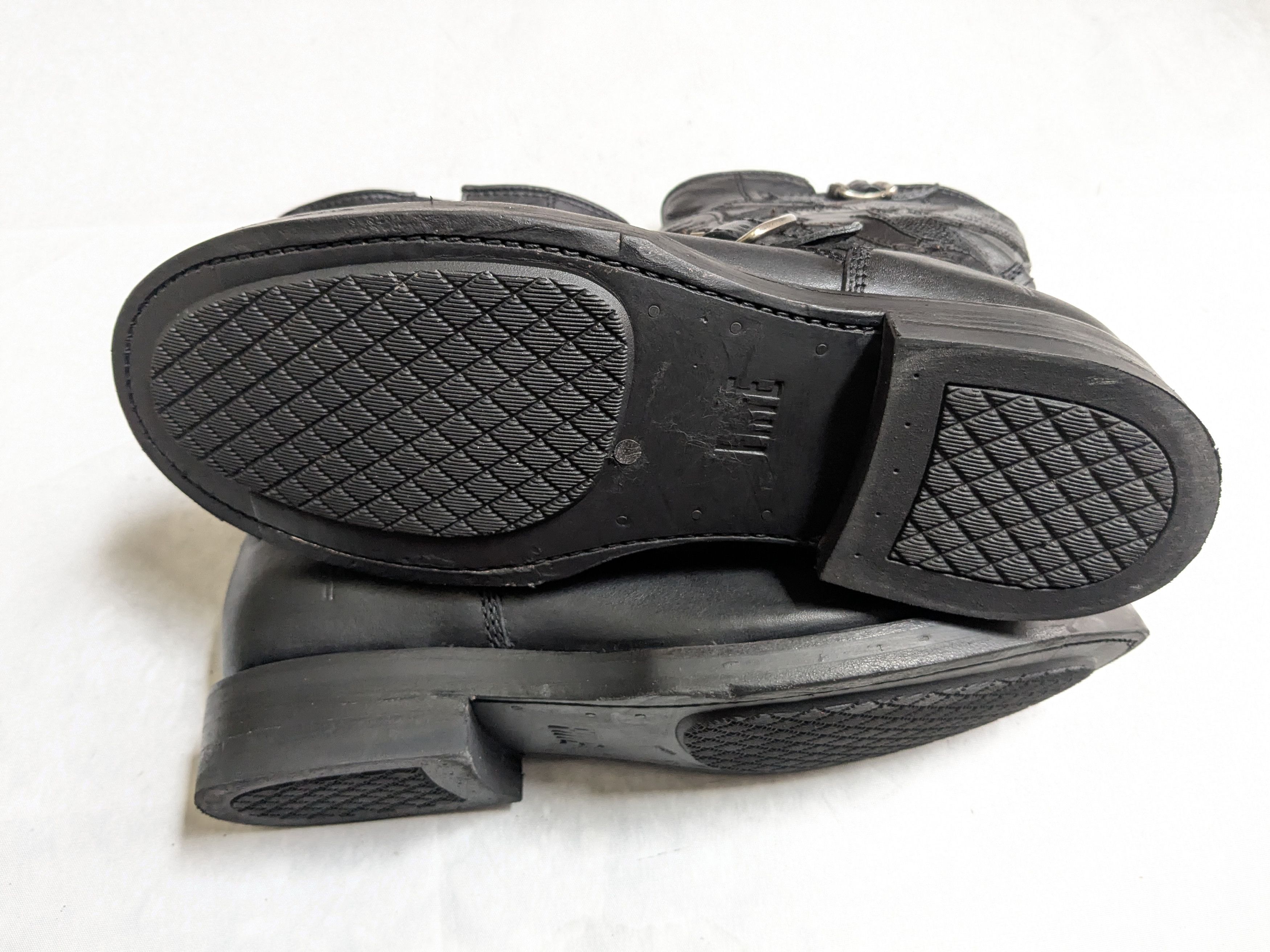 Frye Frye Engineer Boots Black Leather 8 D Buckle Size US 8 / EU 41 - 15 Thumbnail