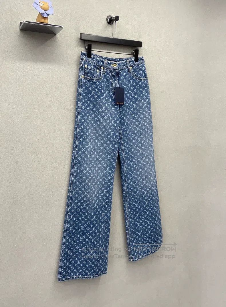 Louis Vuitton Louis Vuitton 25 New Full Logo Jeans Size US 36 / EU 52 - 3 Thumbnail