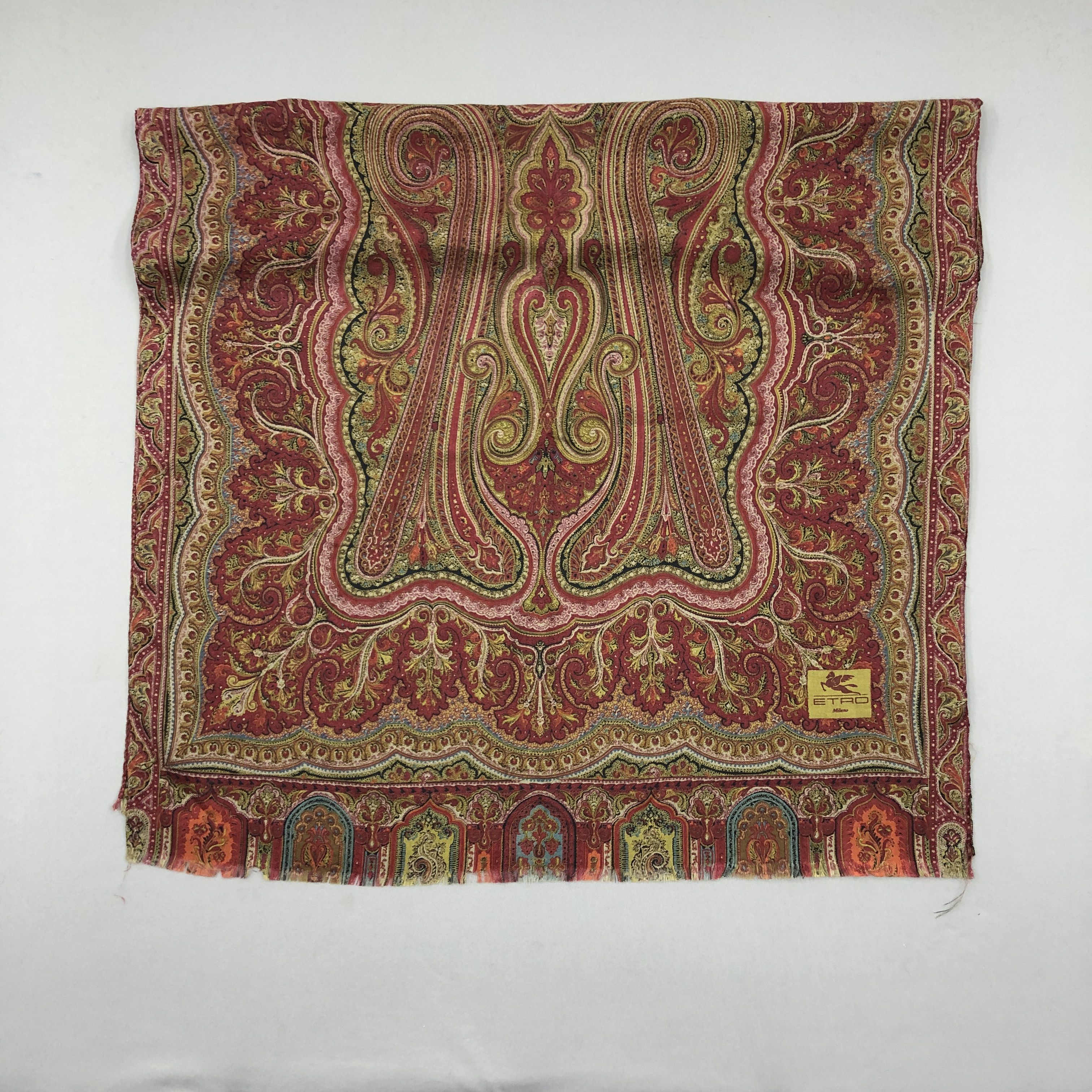Etro Vintage Etro Scarf Muffler Silk Wool Shawl Scarves Size ONE SIZE - 5 Thumbnail