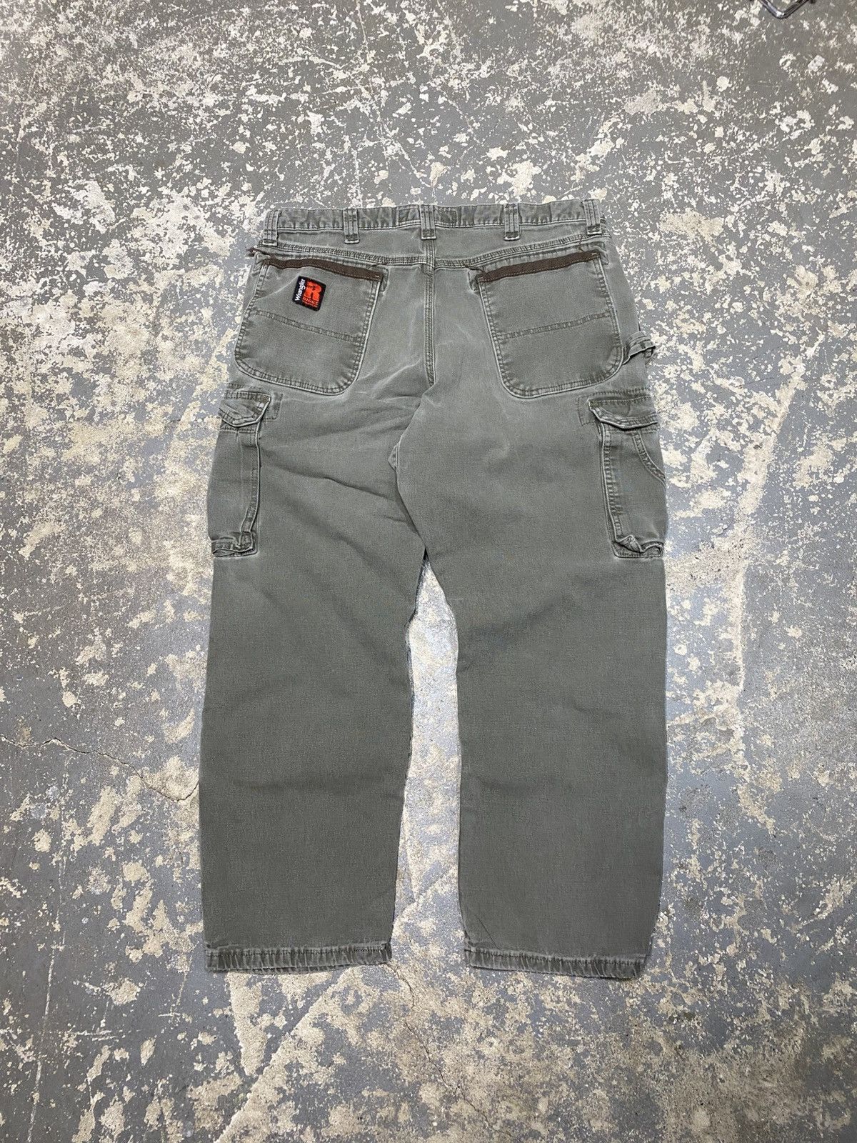 Carhartt × Dickies × Vintage Vintage Wrangler Riggs Carpenter Double Knee Baggy Fit Pants Size US 34 / EU 50 - 3 Thumbnail