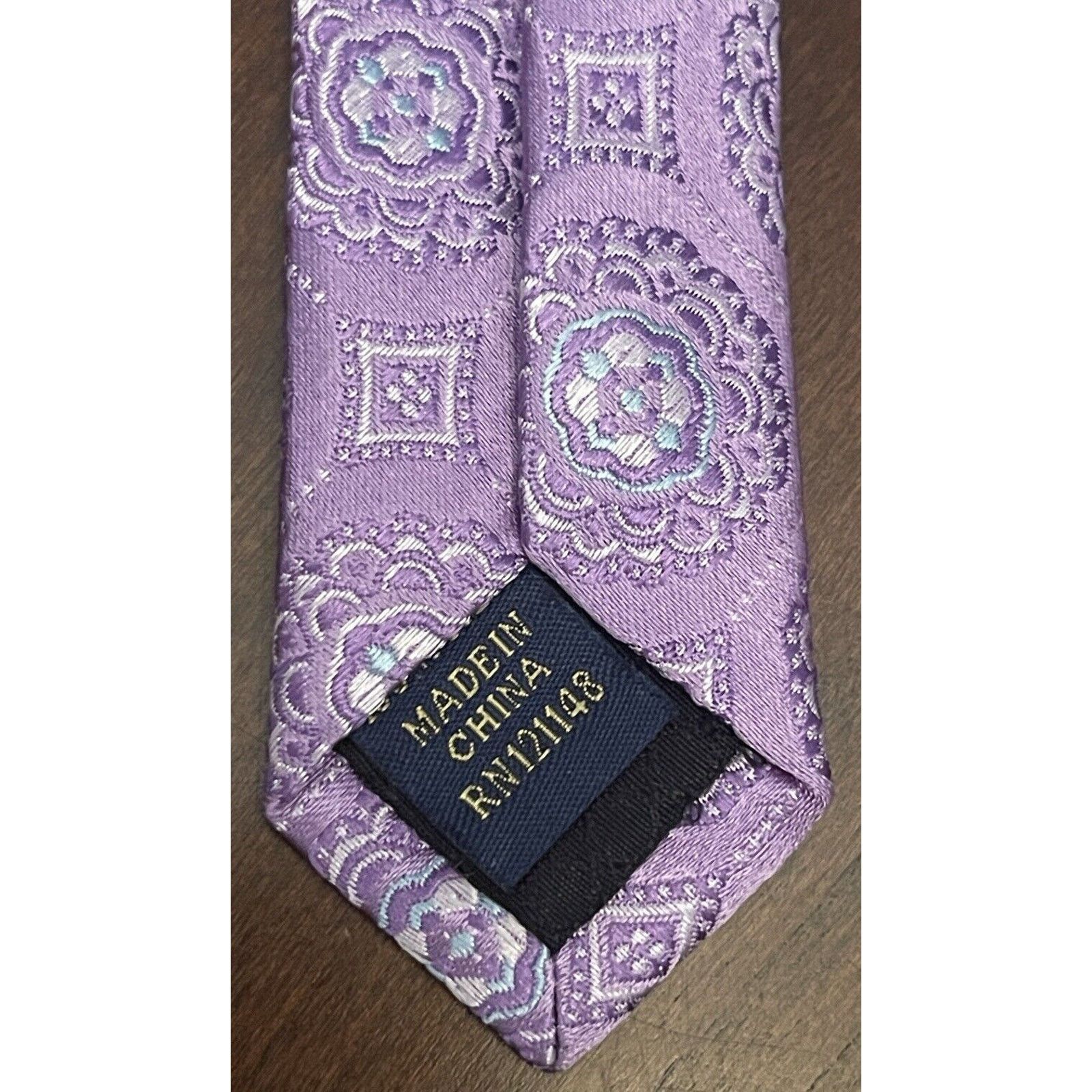 Jones New York Jones New York Purple Blue 100% Silk Made In China Size ONE SIZE - 7 Thumbnail