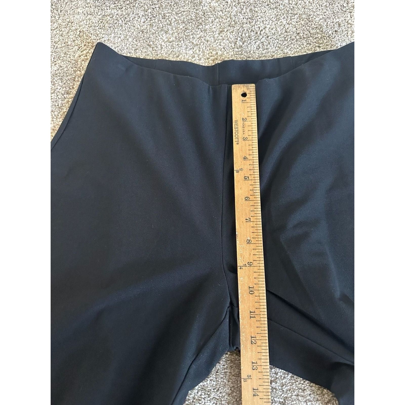 Eileen Fisher Eileen Fisher Washable Stretch Black Wide-Leg Pants M Size 27" / US 4 / IT 40 - 4 Thumbnail