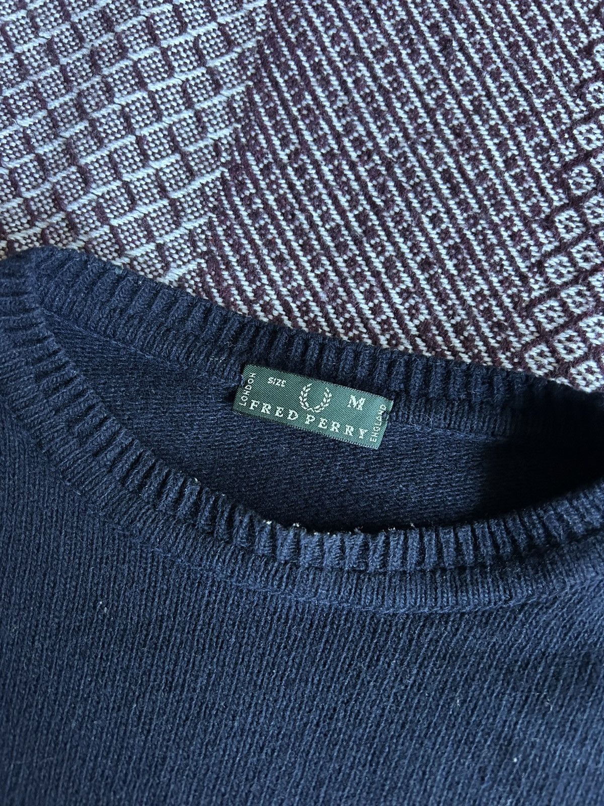 Fred Perry Vintage Fred Perry Big Logo Sweater Women Casual Style Sz M Size M / US 6-8 / IT 42-44 - 5 Thumbnail