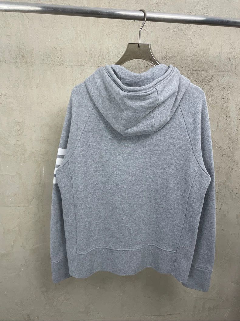 Thom Browne Thom Browne Gray four-striped zipper jacket 2506-Nextarrow Size US XL / EU 56 / 4 - 2 Thumbnail