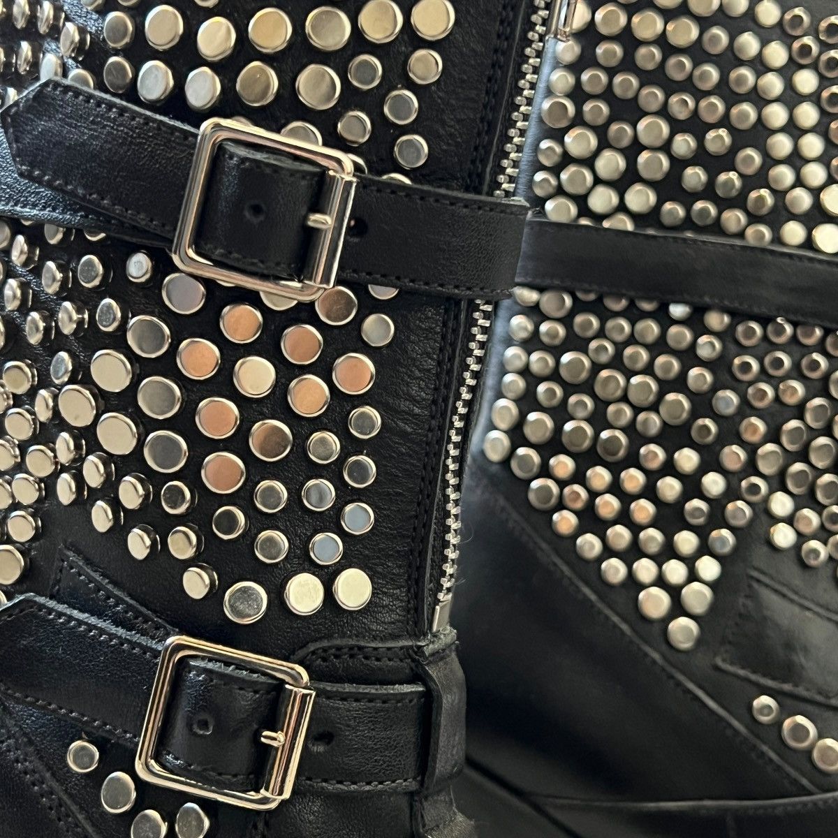 Celine CELINE 2019SS Hedi Slimane Studded Cowboy Boots with Box Size US 5 / IT 35 - 4 Thumbnail