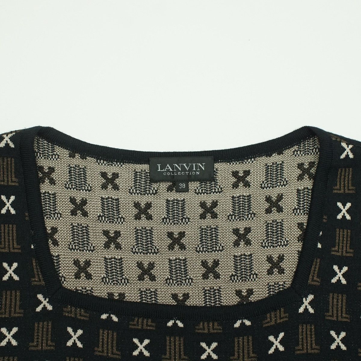 Lanvin Lanvin Monogram Knitted Top Size XS / US 0-2 / IT 36-38 - 3 Thumbnail