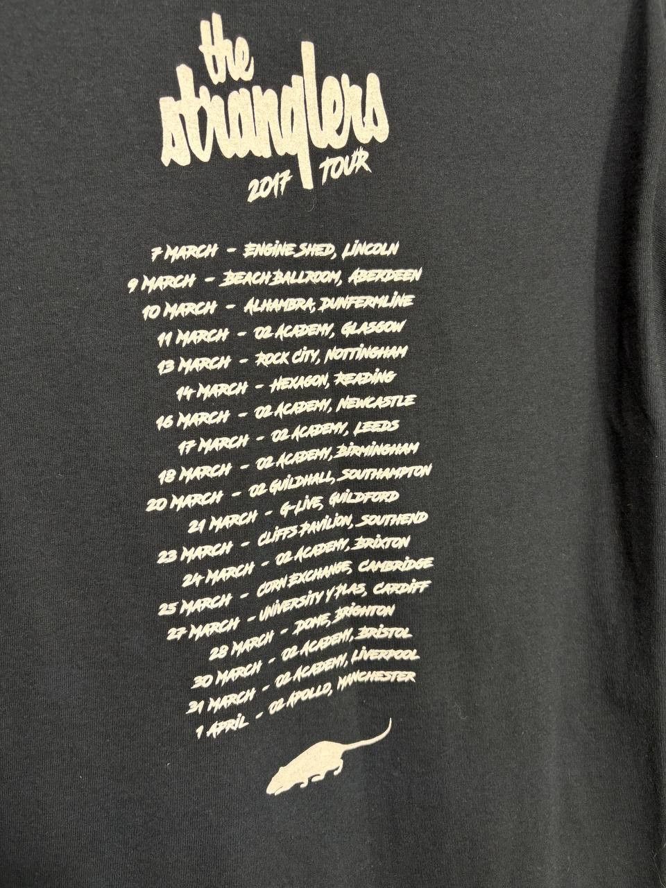 Gildan The Stranglers Autograph merchandise tour 2017 T-shirt M Size US M / EU 48-50 / 2 - 9 Thumbnail