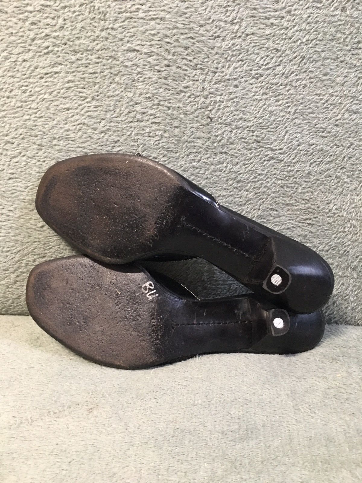 Prada PRADA Black Big Buckle Patent Leather Kitten Heels EU 40 Size US 10 / IT 40 - 14 Thumbnail