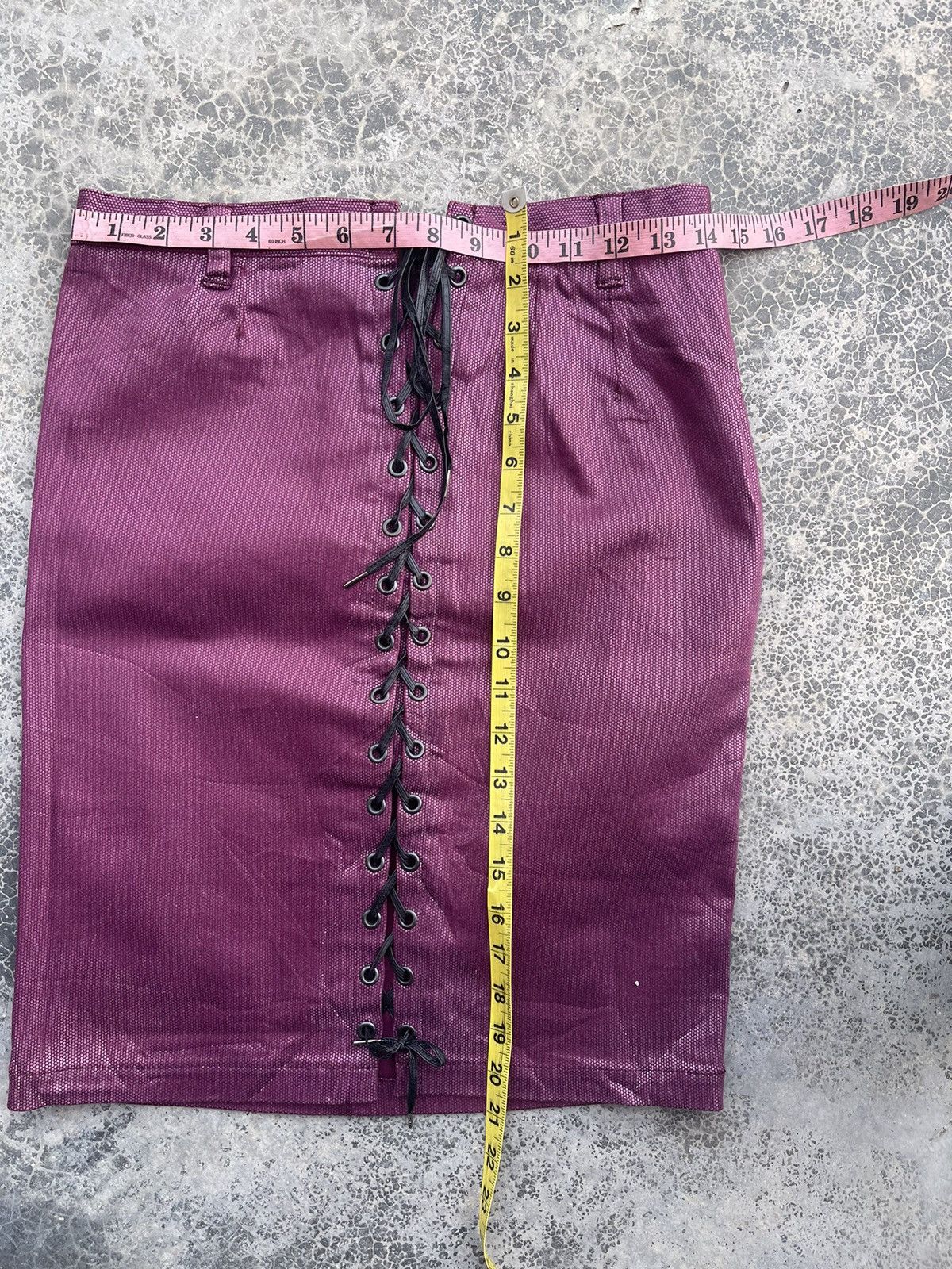 Hysteric Glamour Hysteric Glamour Dark Pink Rope Detailed Skirt Size 28" / US 6 / IT 42 - 9 Thumbnail