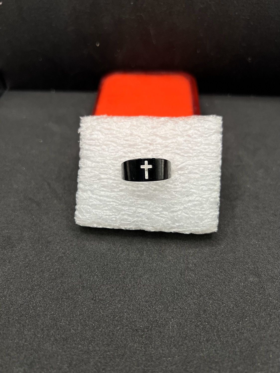 Other Black cross ring - size 10 Size ONE SIZE - 1 Thumbnail