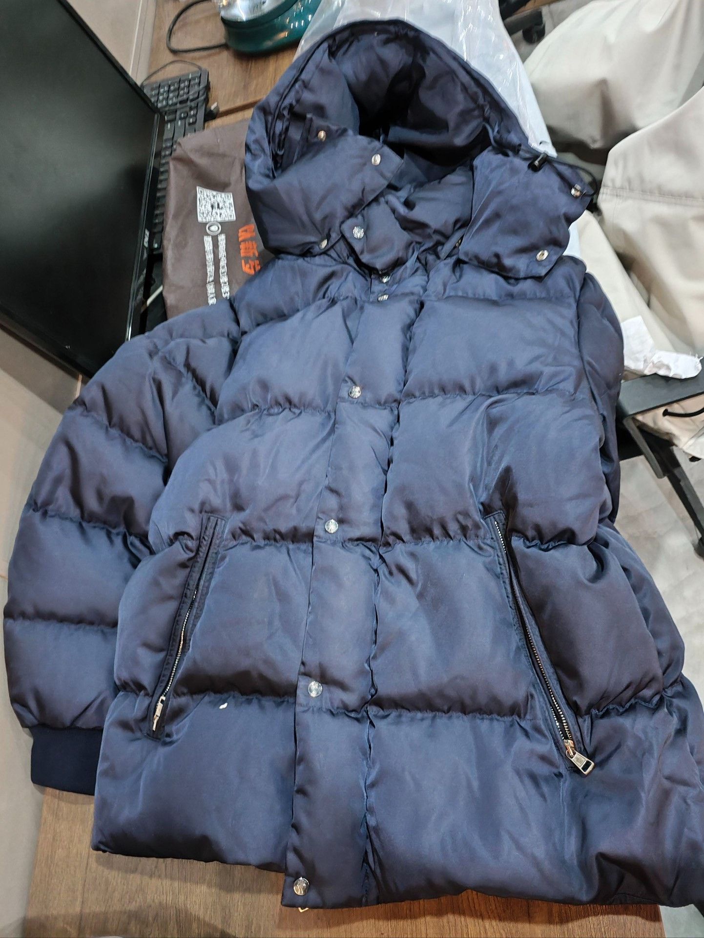 Moncler Moncler Collab Blue Heavy Coat 4 Men Size US XS / EU 42 / 0 - 1 Thumbnail