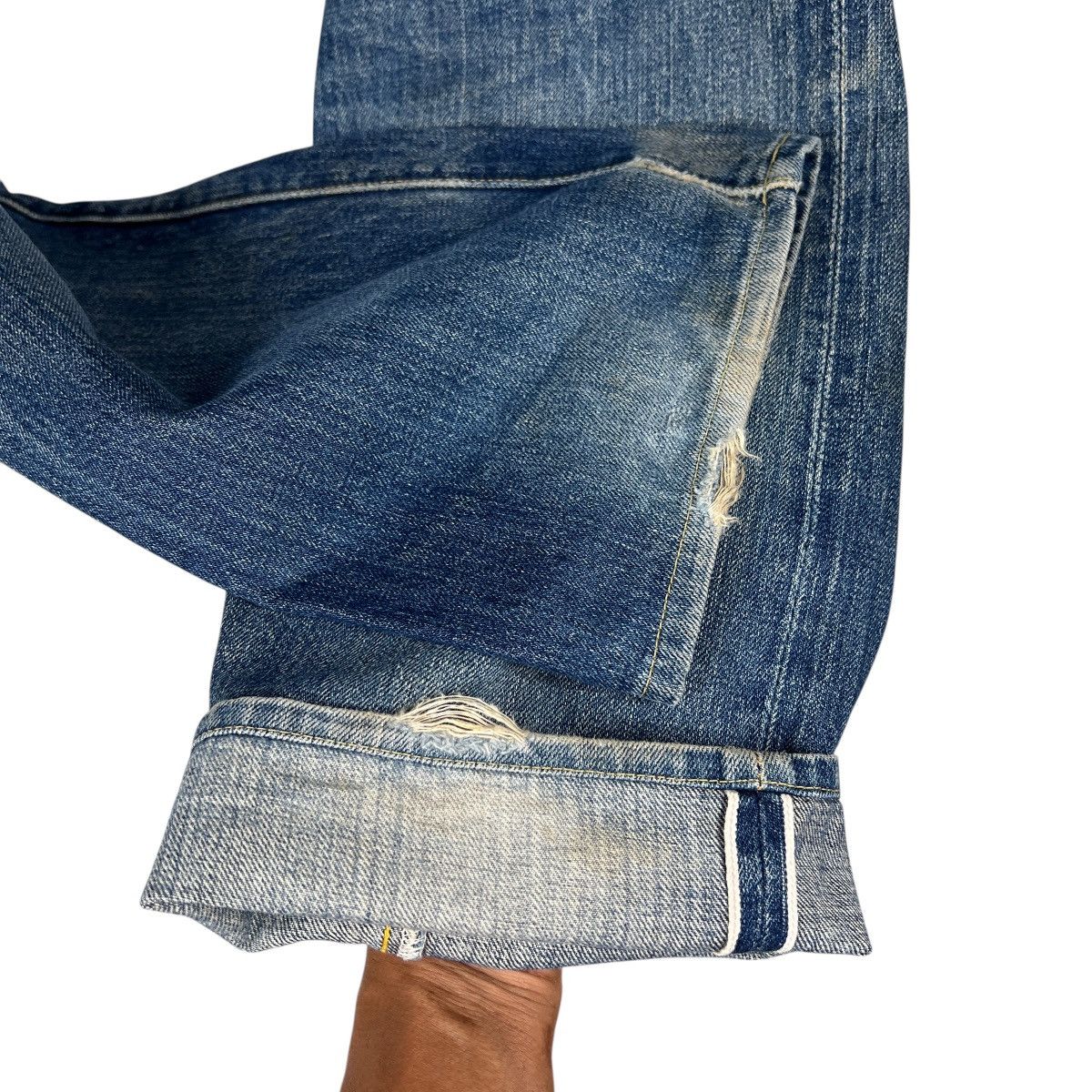 Levi's Vintage Clothing 90s Levis Lvc Lot 66501 Big E Selvedge Denim Jeans Size US 30 / EU 46 - 9 Thumbnail