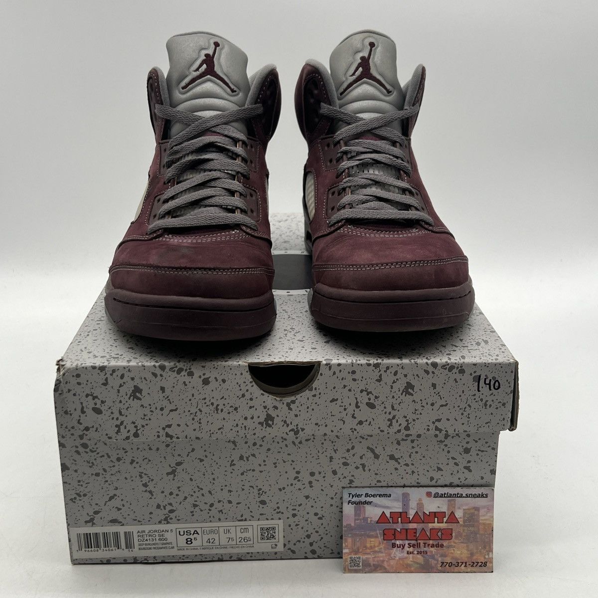 Jordan Brand Air Jordan 5 burgundy Size US 8.5 / EU 41-42 - 2 Thumbnail