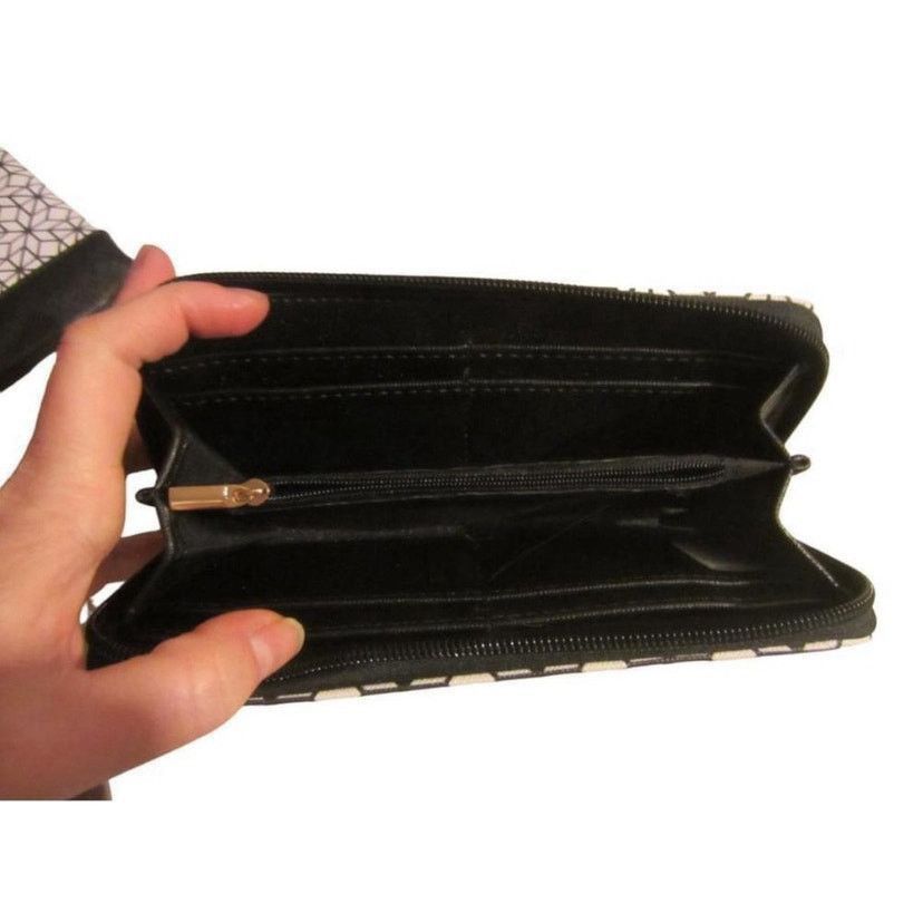 Other Modern Geometric Time and Tru Black White Satchel Bag Set Size ONE SIZE - 8 Thumbnail