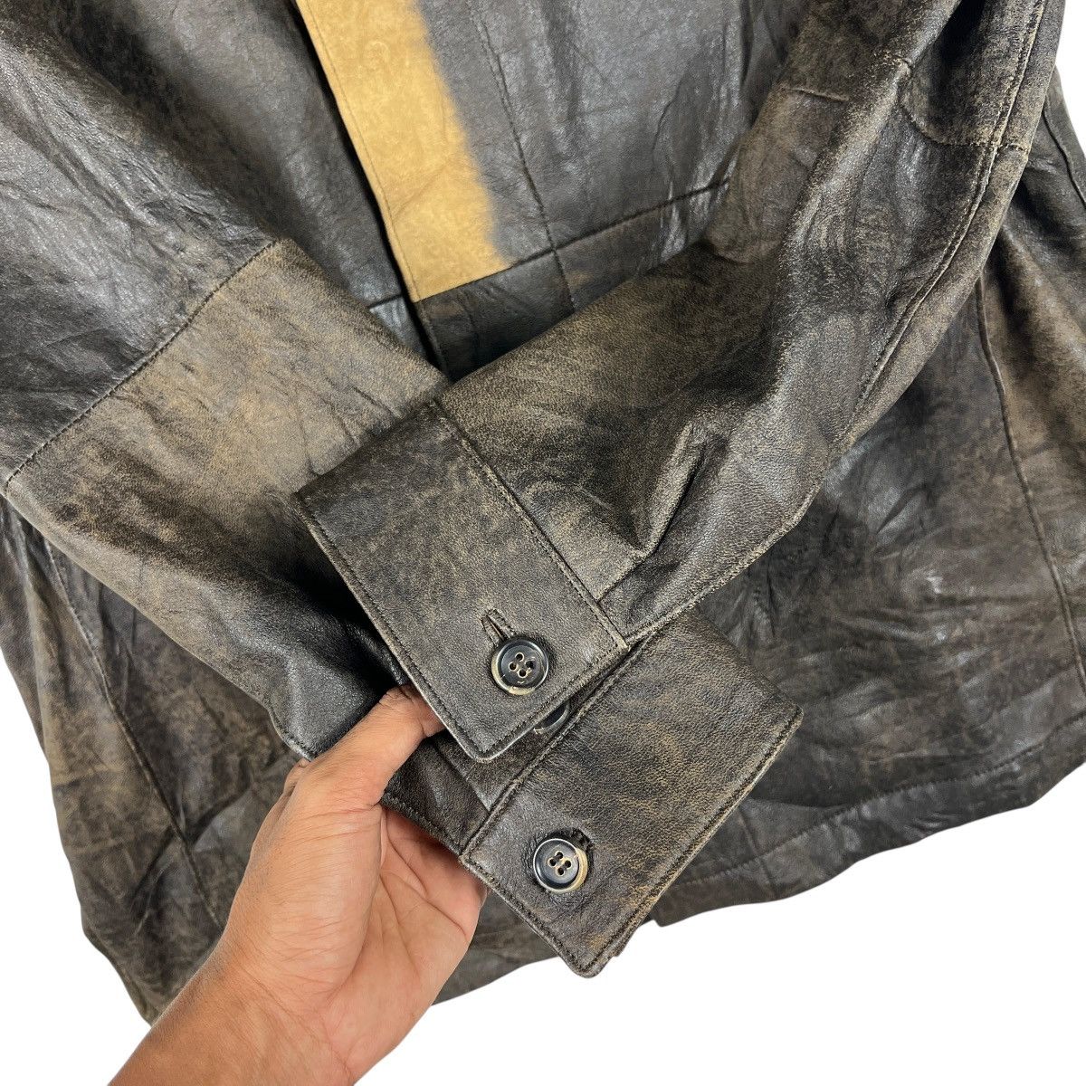 Issey Miyake 🔥 Issey Miyake Men SheepSkin Jacket Made In Japan - Size M Size US M / EU 48-50 / 2 - 10 Thumbnail