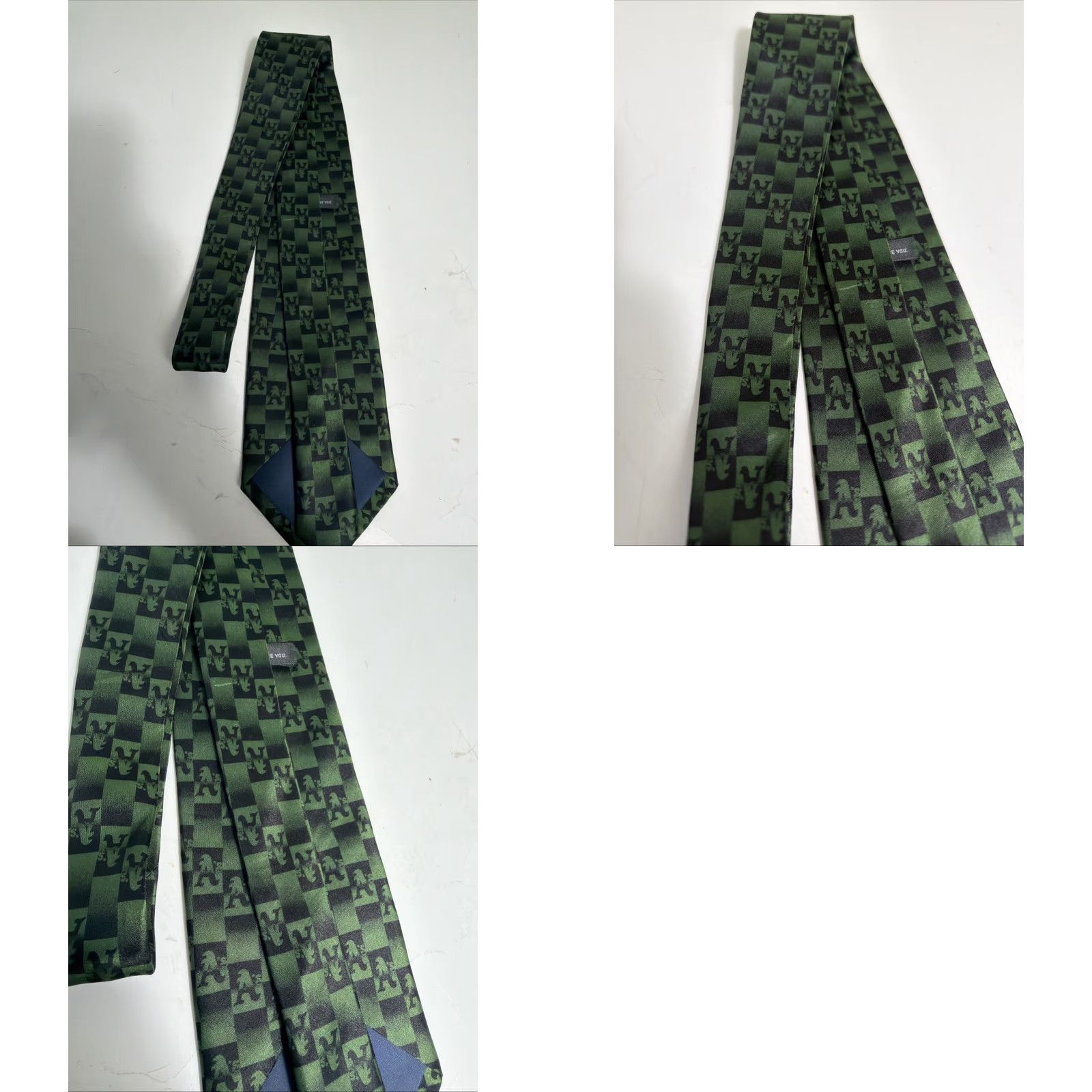 Vintage Y2K Oakland Athletics 100% Silk Neck Tie Macy's Black Green Men Tie Size ONE SIZE - 8 Thumbnail