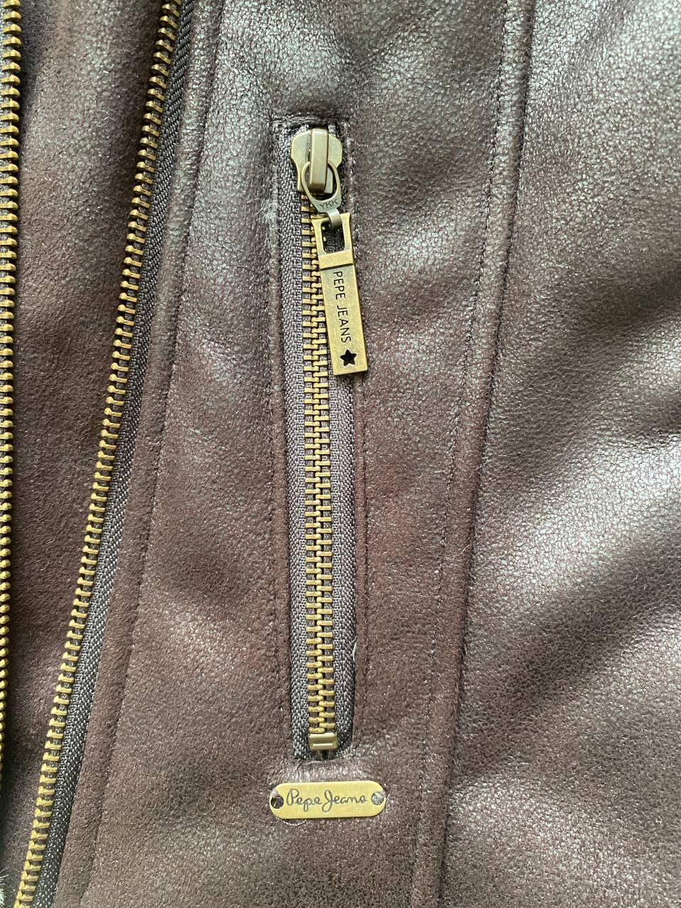 Pepe Jeans Ludovica Faux Shearling Aviator Jacket XS
