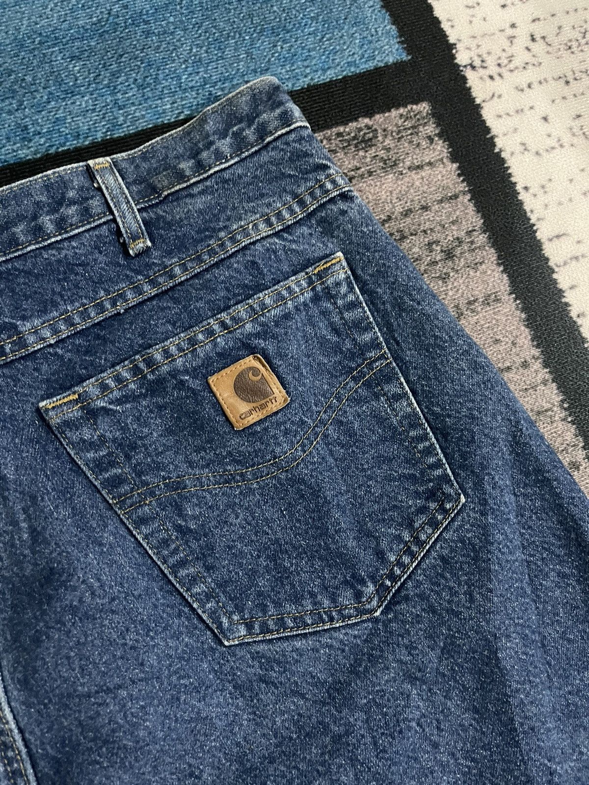 Carhartt Carhartt Mens Denim Blue Jeans Size US 38 / EU 54 - 4 Thumbnail