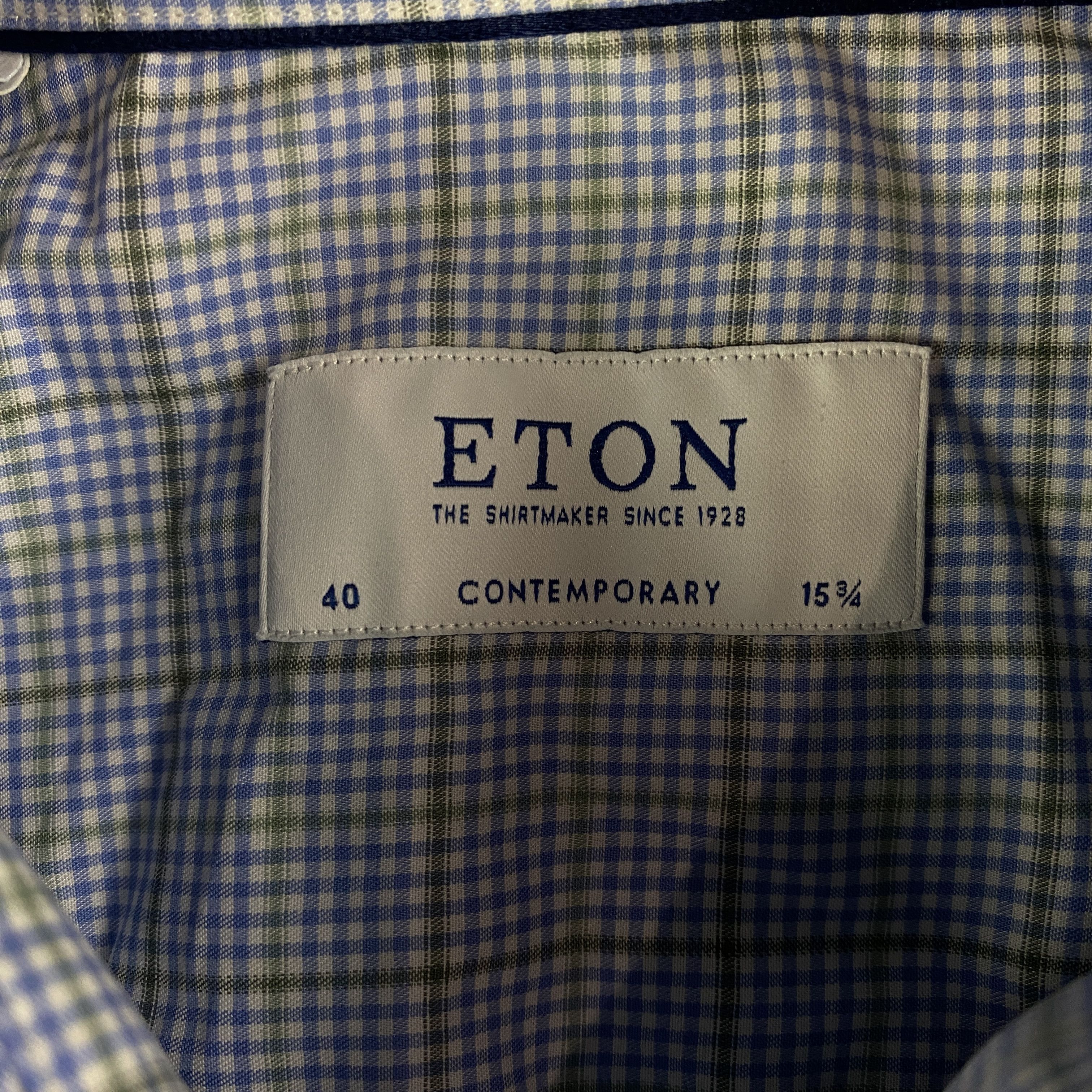 Eton Mens Long Sleeve Shirts Eton Size 40 Cotton Size US M / EU 48-50 / 2 - 4 Thumbnail