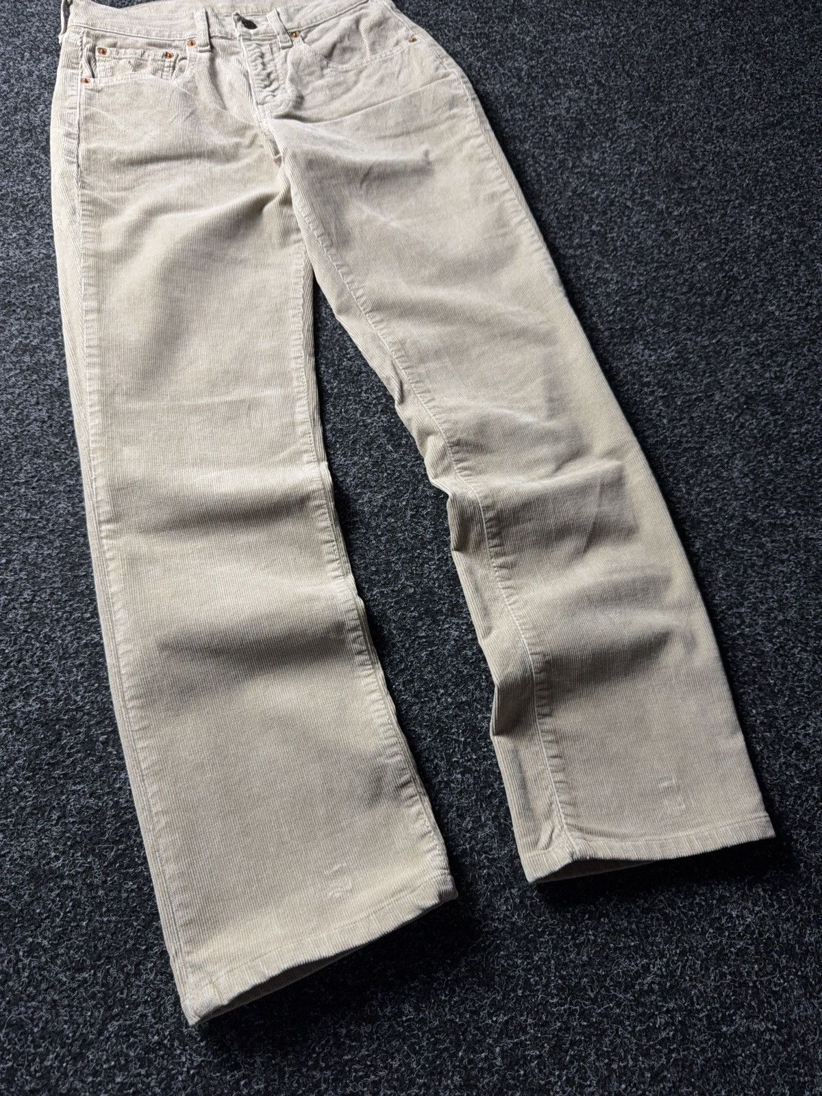 Levi's Vintage Clothing Retro Levi’s 595 Western Beige Corduroy Pants Made in Italy Size 27" / US 4 / IT 40 - 5 Thumbnail