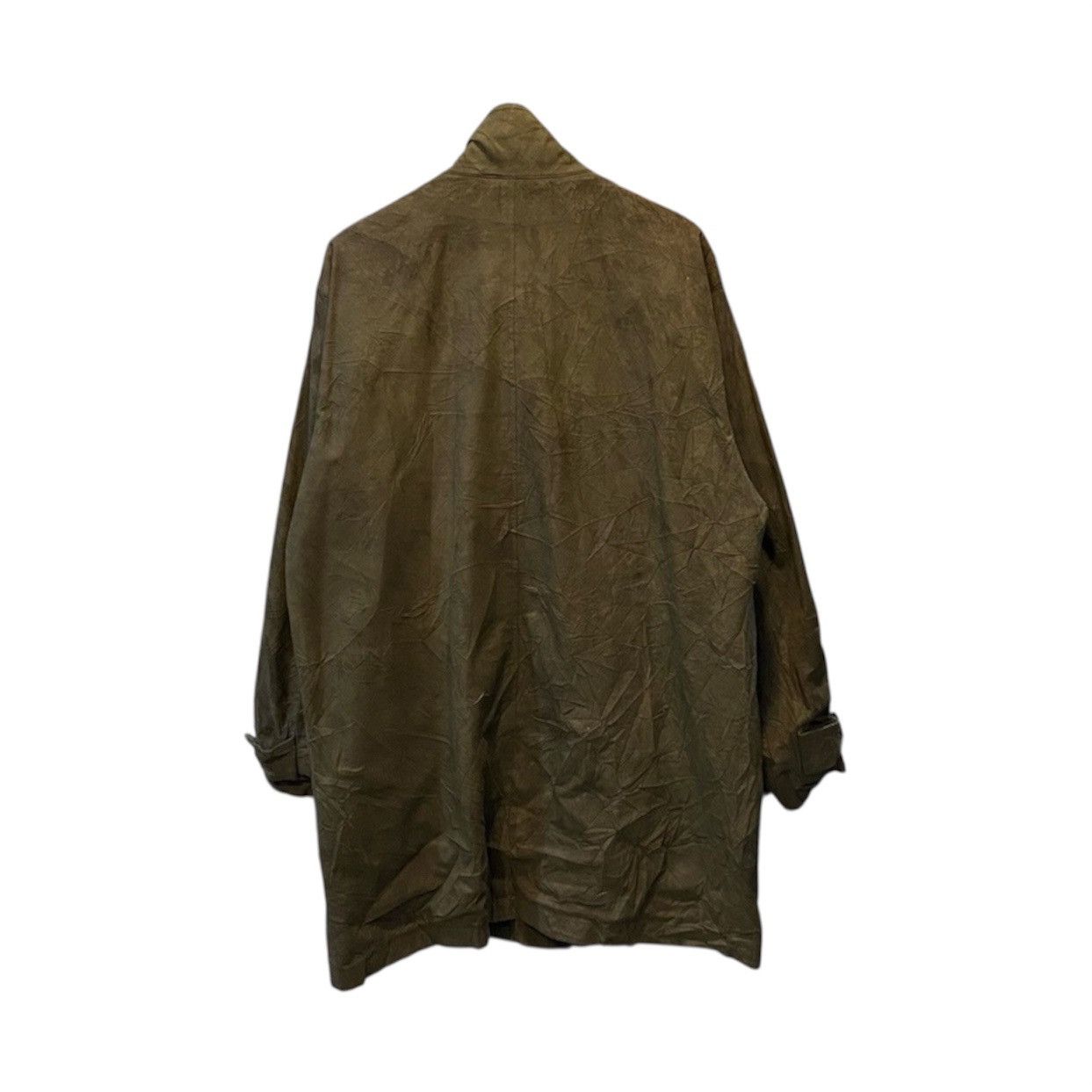 Burberry Burberry London Suede Jacket Nova Check Lined Olive/Brown Size US XL / EU 56 / 4 - 2 Thumbnail