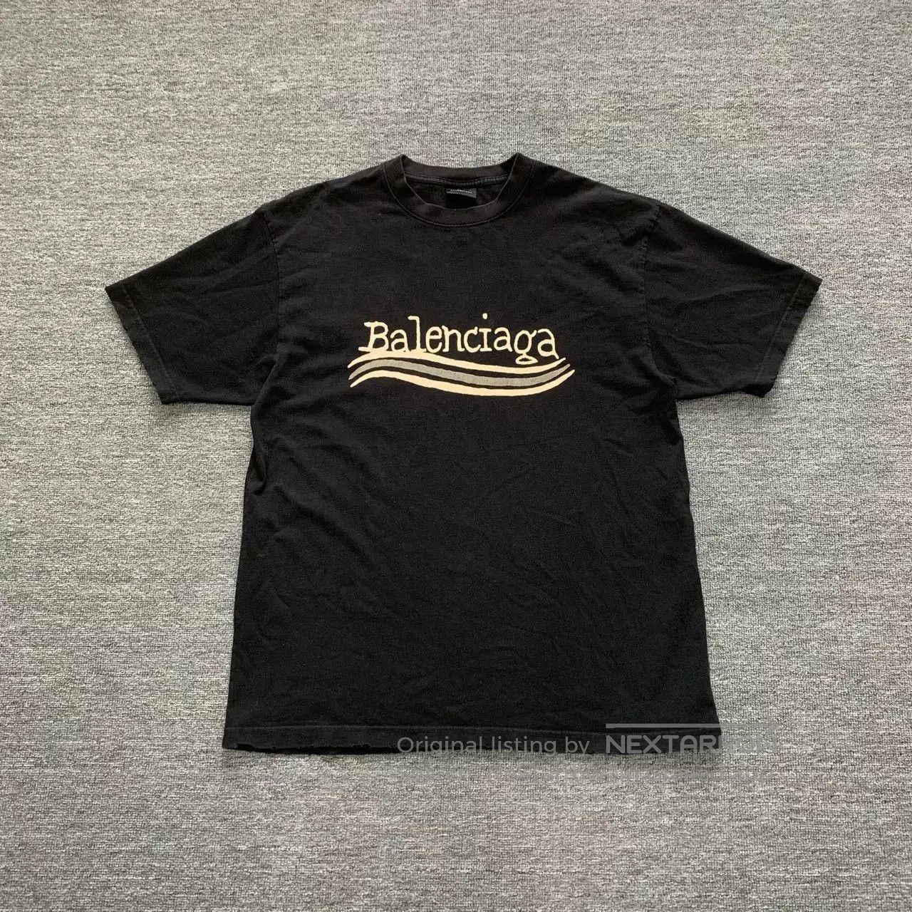 Balenciaga Balenciaga Black Graphic Short Sleeve T-shirt. Size US XS / EU 42 / 0 - 1 Thumbnail