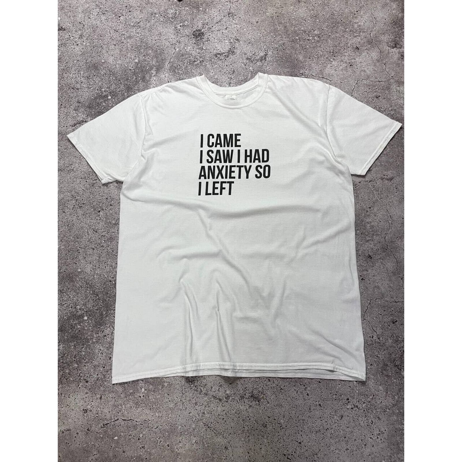 Gildan × Vintage Vintage Funny XL White T-Shirt Sarcastic Graphic Size US XL / EU 56 / 4 - 1 Thumbnail