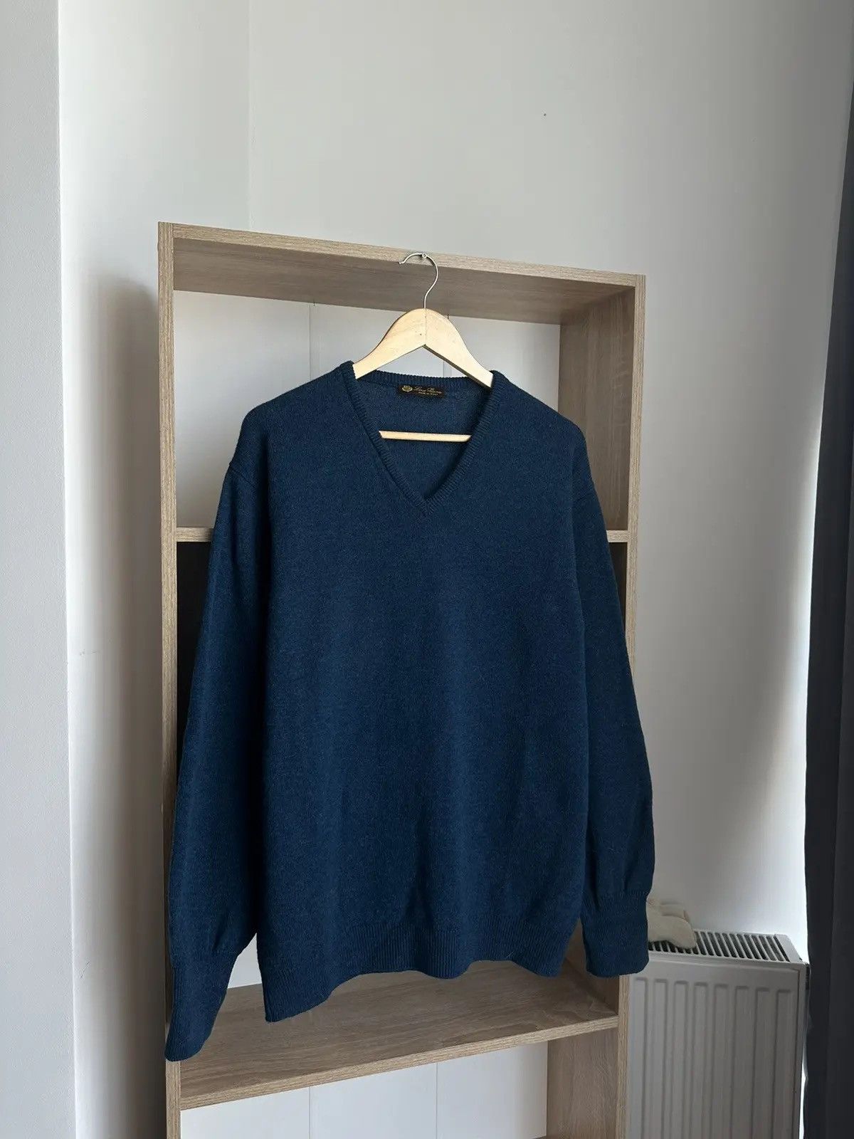 Loro Piana × Vintage Vintage Loro Piana Woll Blue Sweater Size US M / EU 48-50 / 2 - 3 Thumbnail