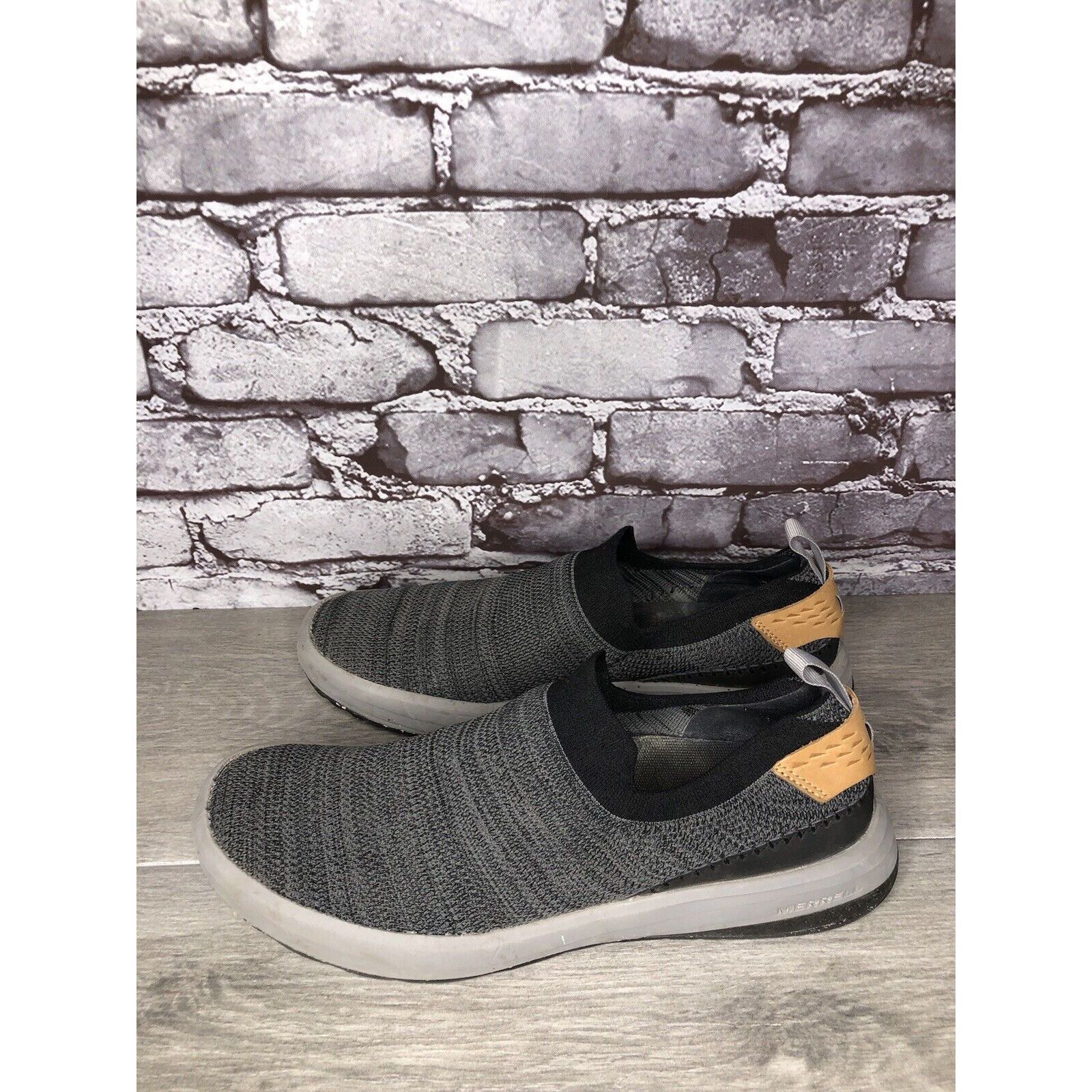 Merrell Merrell Gridway Moccasin Boulder Gray Knit Vibram Shoes Men’ Size US 9 / EU 42 - 9 Thumbnail