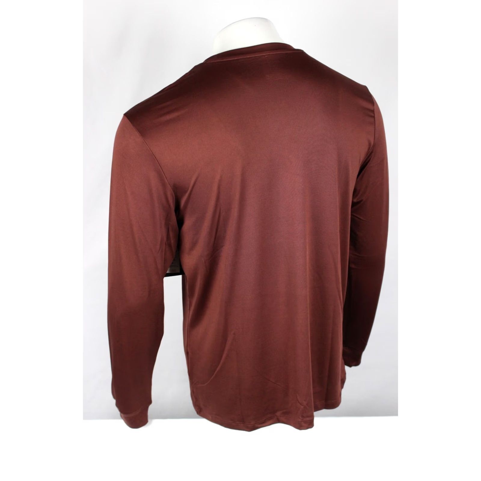 RVCA RVCA Robey Shirt L Large Burgundy Red Crew Long Sleeve Men's Size US L / EU 52-54 / 3 - 5 Thumbnail